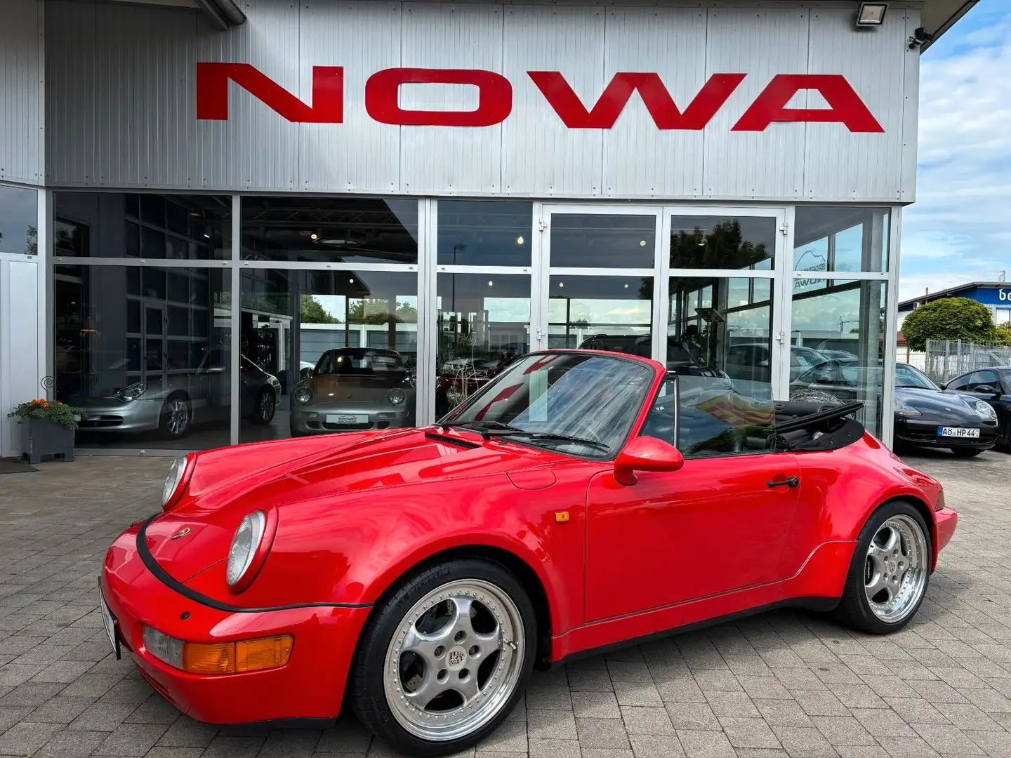 Porsche 964 Werksturbolook Cabriolet Breitversion C2 Rot - 1