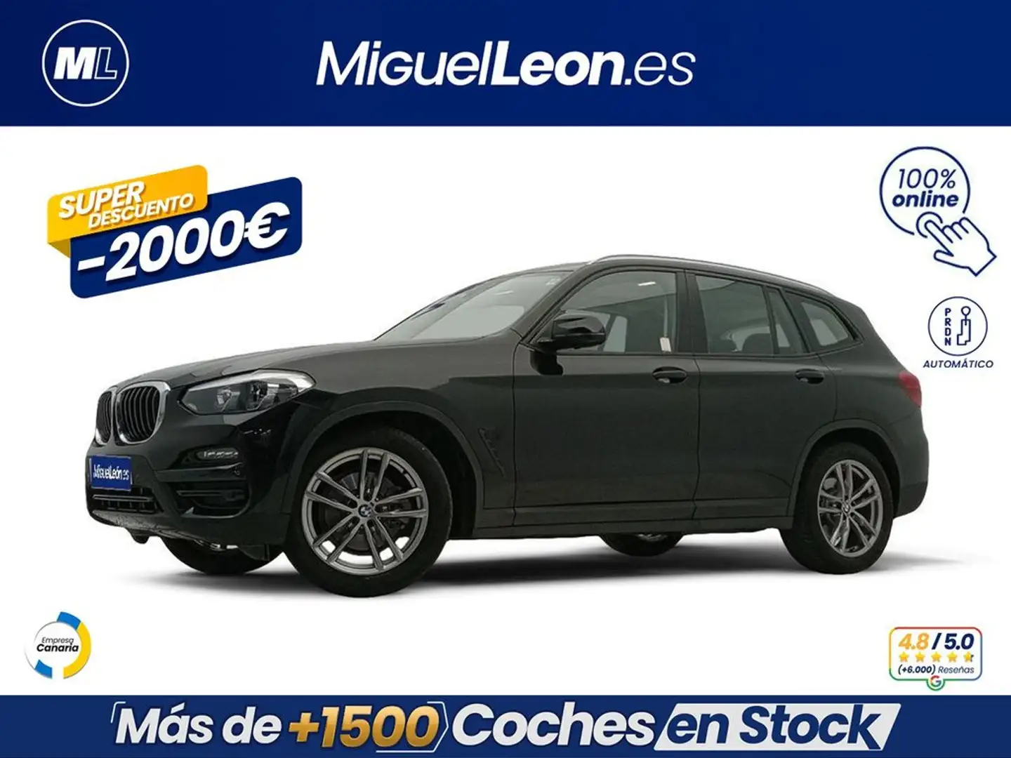BMW X3 sDrive 18dA Negro - 1
