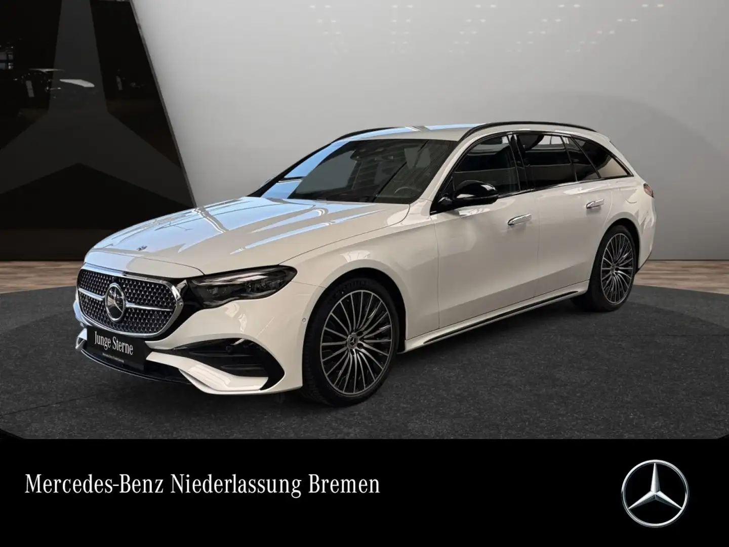 Mercedes-Benz E 300 de T 4M Hybrid AMG Fahrass 360° Burmester 9G Blanc - 1