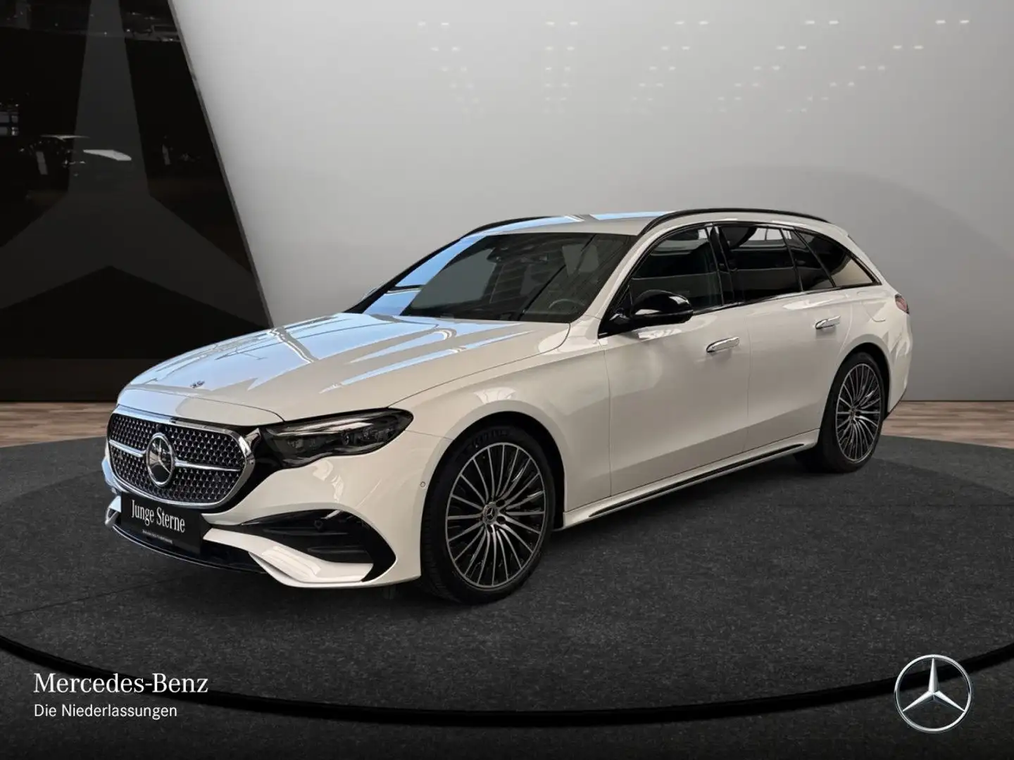 Mercedes-Benz E 300 de T 4M Hybrid AMG Fahrass 360° Burmester 9G Blanc - 2