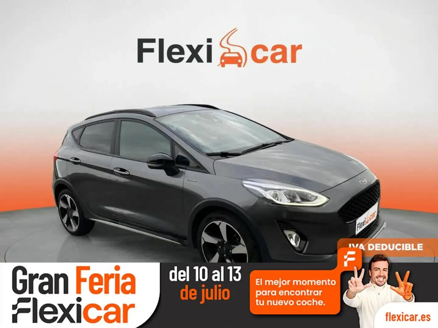 Ford Fiesta 1.0 EcoBoost S/S Active 95 Gris - 1