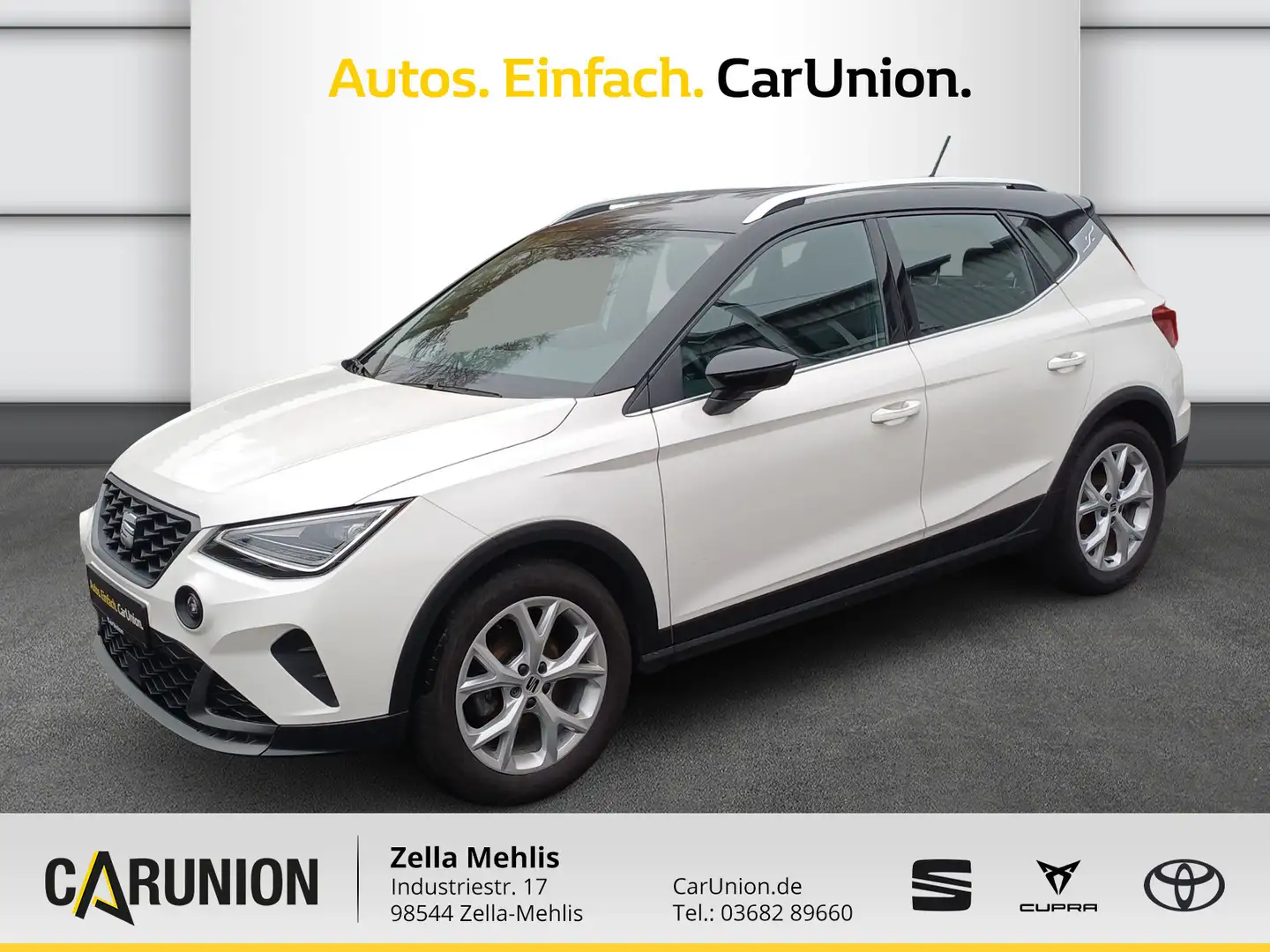 SEAT Arona FR 1.0 TSI *KLIMA*NAVI*VOLL-LED* Weiß - 1