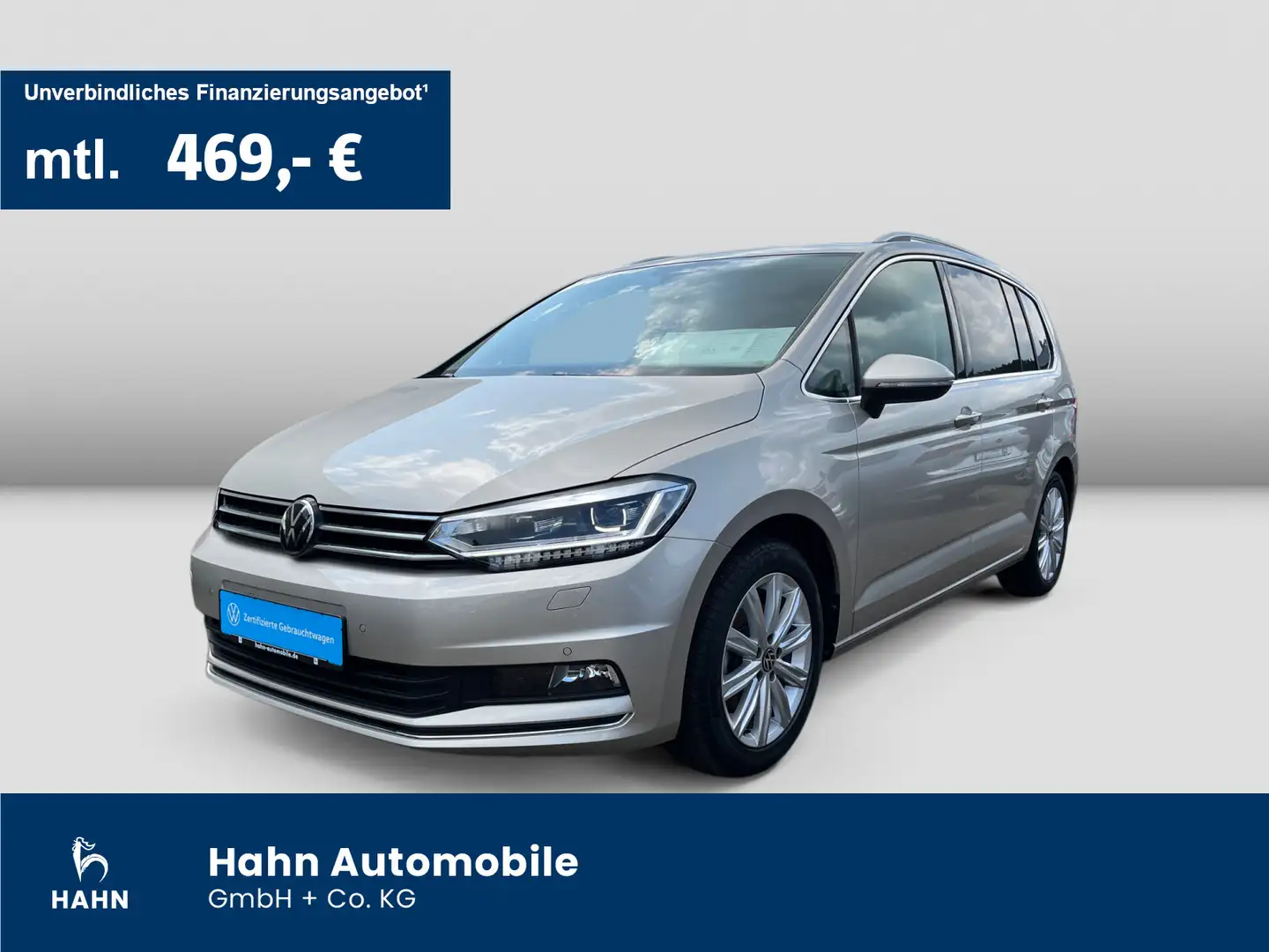 Volkswagen Touran Highline 2.0TDI DSG 7-SITZE LED NAVI AHK Silber - 1