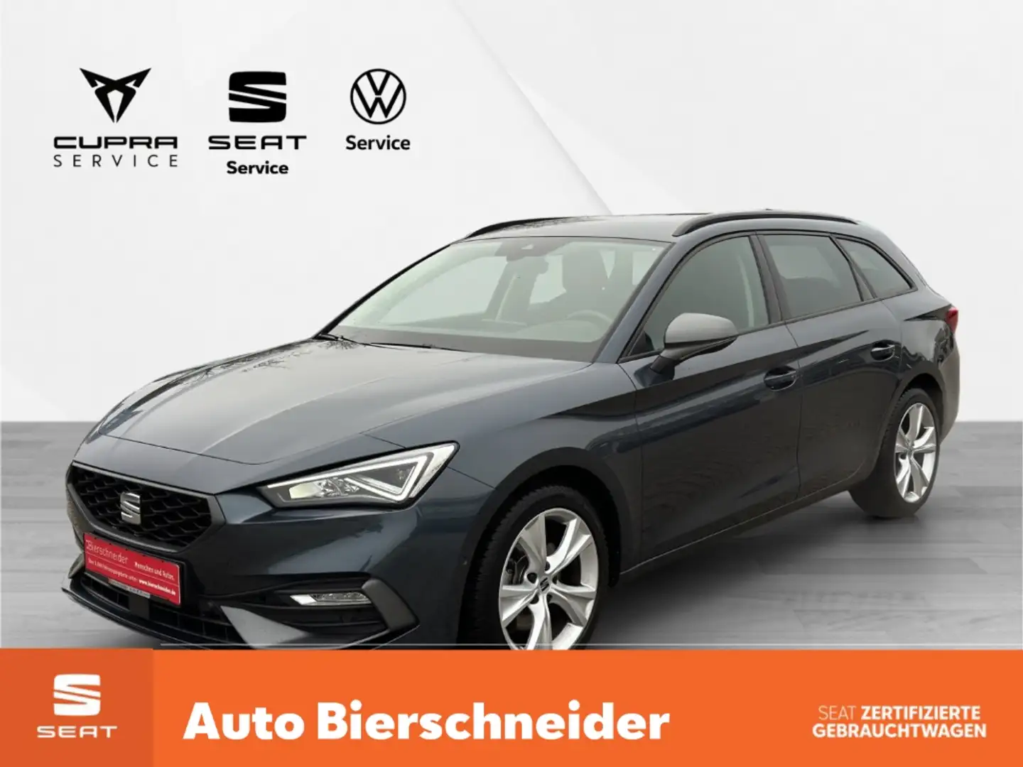 SEAT Leon Sp. 2.0 TDI DSG FR LED Navi FaPa L Kamera WP Grau - 1