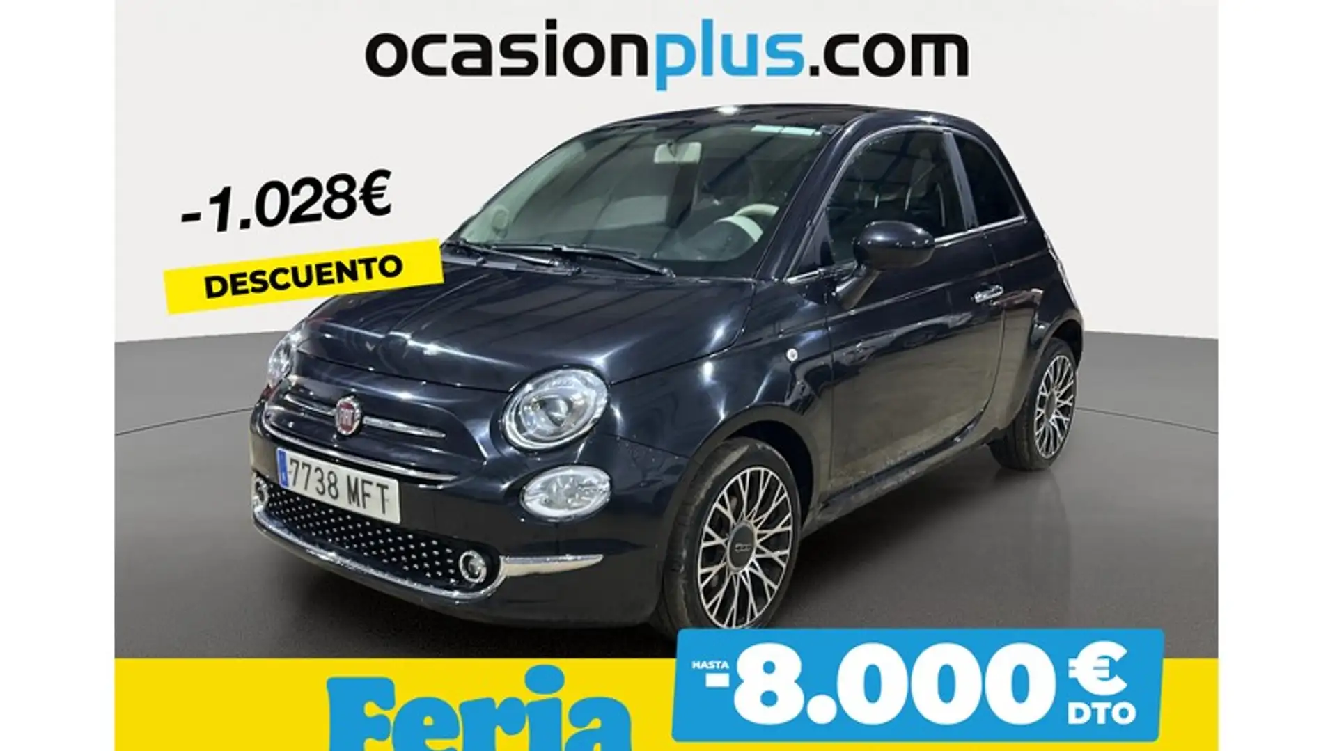 Fiat 500 1.0 Hybrid Dolcevita 52kW Noir - 1