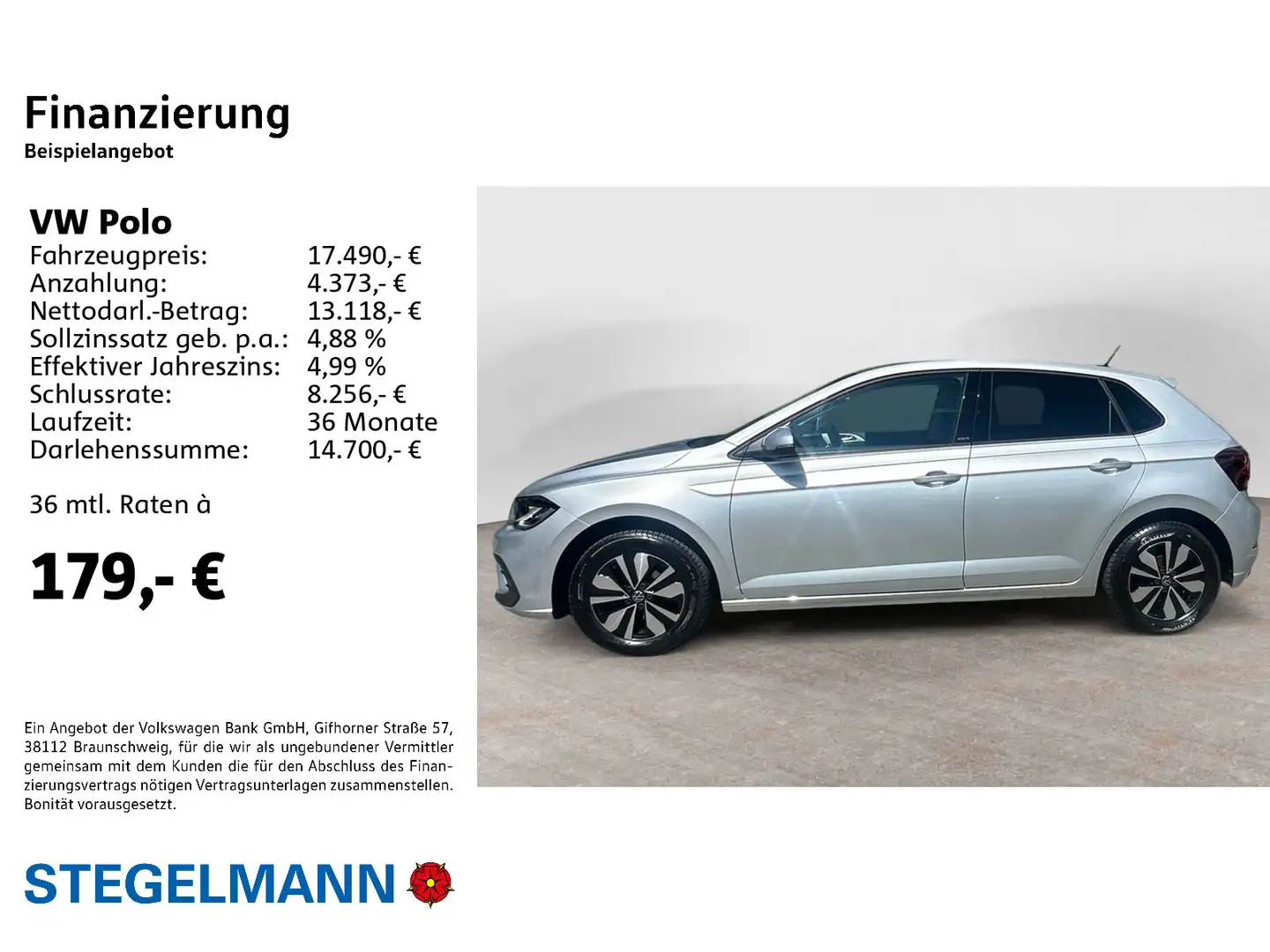 Volkswagen Polo VI 1.0 TSI Move *LED*Navi*Sitzheizung* Silber - 2