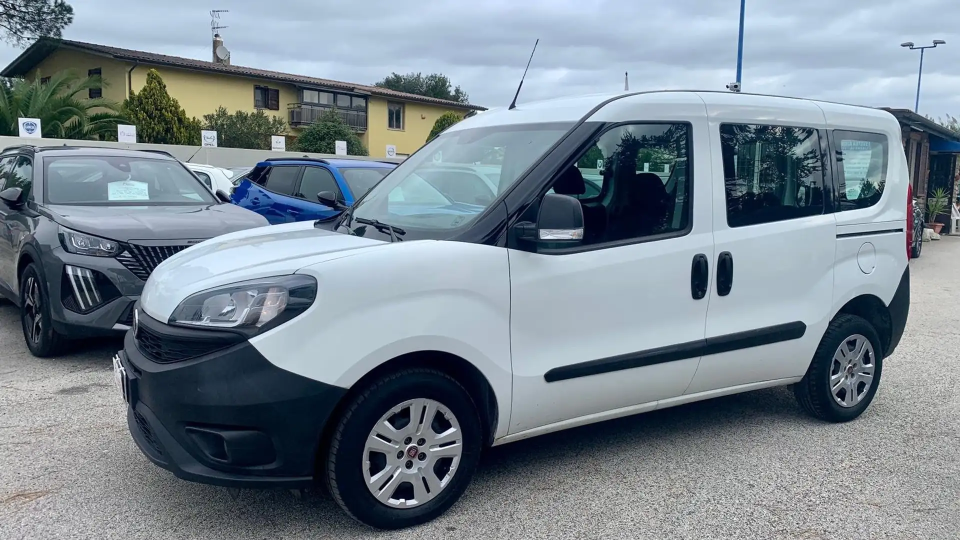 Fiat Doblo 1.3m jet95cv e6D -AUTOCARRO 5 POSTI -PREZZO REALE Weiß - 1