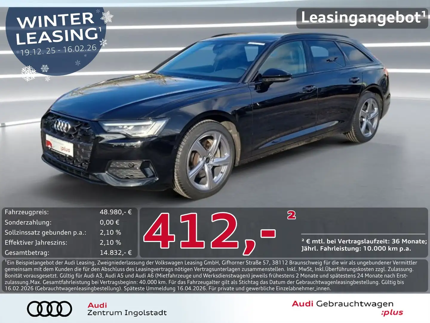 Audi A6 Avant 45 TDI qu MATRIX AHK 19" OPT. SCHW. Advanced Schwarz - 1