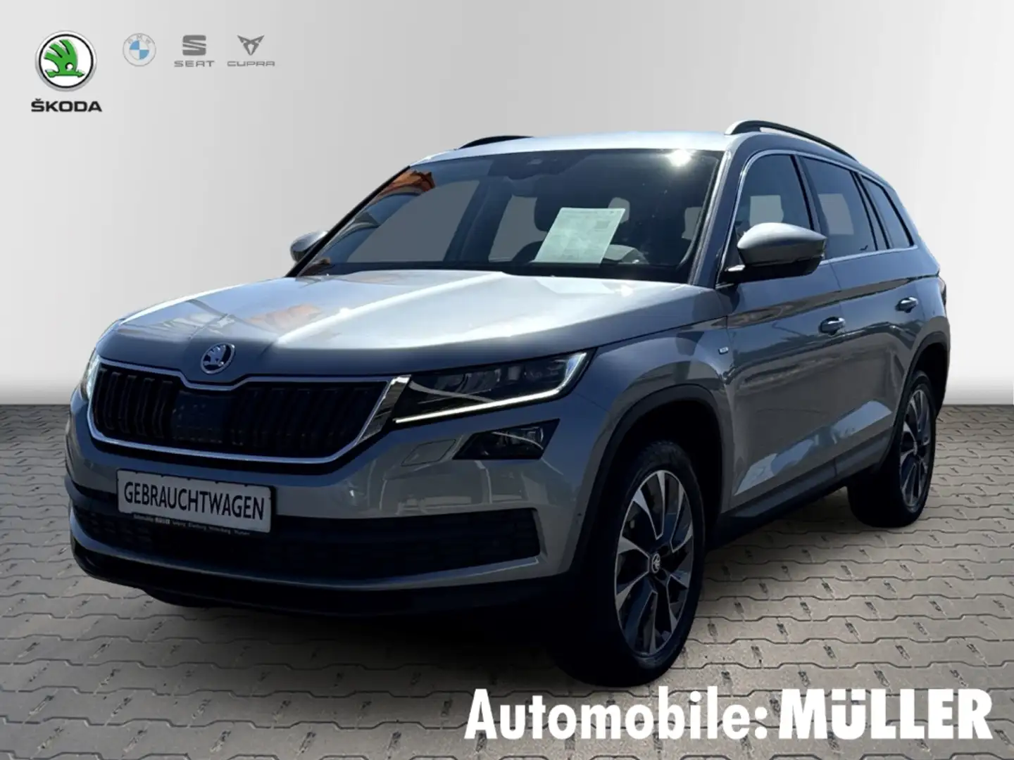 Skoda Kodiaq Drive 125 2.0 TDI EU6d-T AMB TD110 2.0A7F AHK Navi Grau - 1