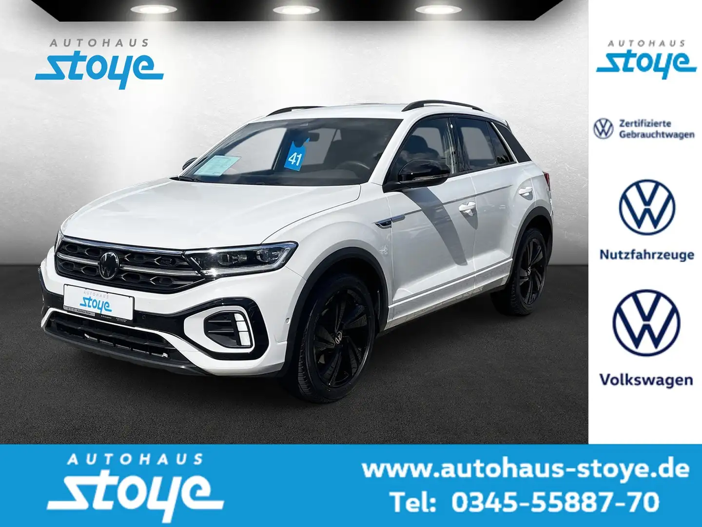 Volkswagen T-Roc R-line TSi DSG Navi Matrix Blanc - 1