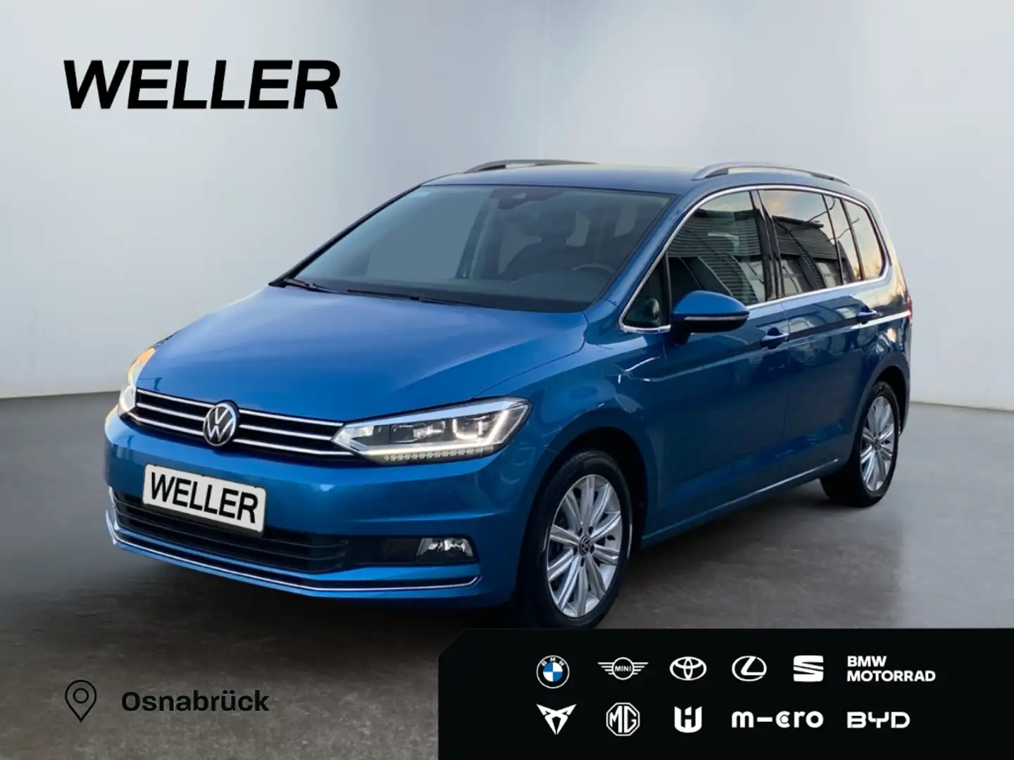 Volkswagen Touran 1.5 TSI DSG Highline *Automatik*AHK*PDC*SHZ*Kamera Blau - 1