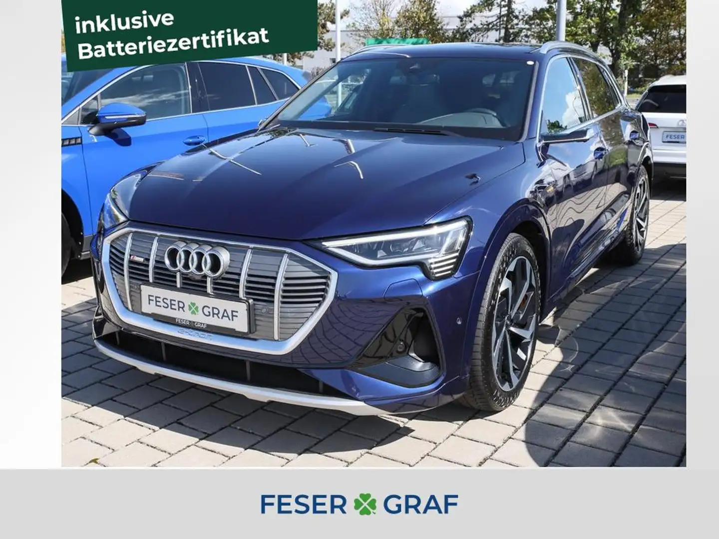 Audi e-tron 55 qu. 2x S line B&O Matrix Navi Pano 21" Blau - 1