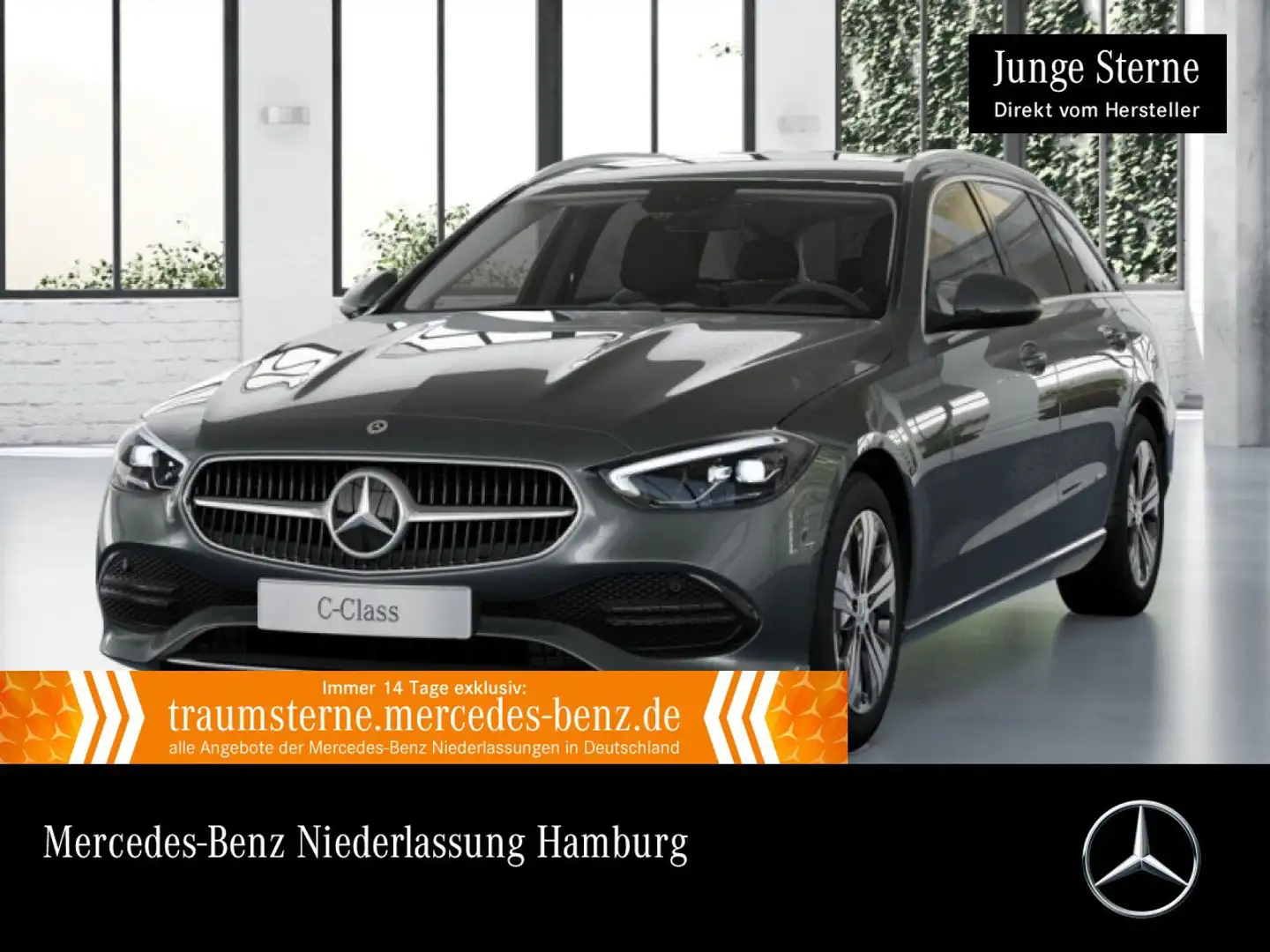 Mercedes-Benz C 300 e T AVANTG+LED+KAMERA+KEYLESS+9G Grau - 1