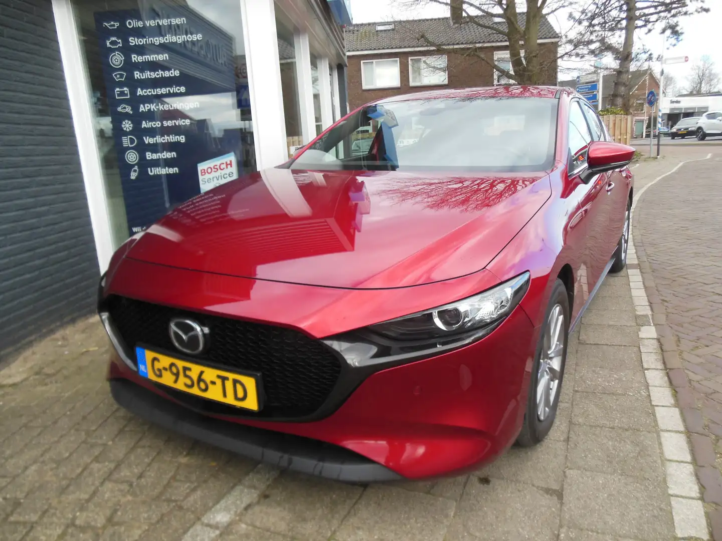 Mazda 3 2.0 SkyActiv-G 122 leer/Bose/carplay android 12 ma Rot - 1