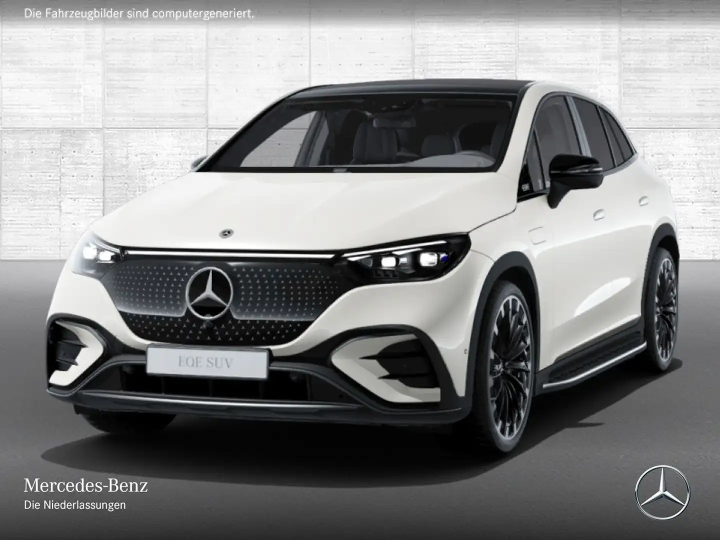 Mercedes-Benz EQE SUV EQE 500 4M AMG+NIGHT+PANO+AHK+BURMESTER+SITZKLIMA Weiß - 2