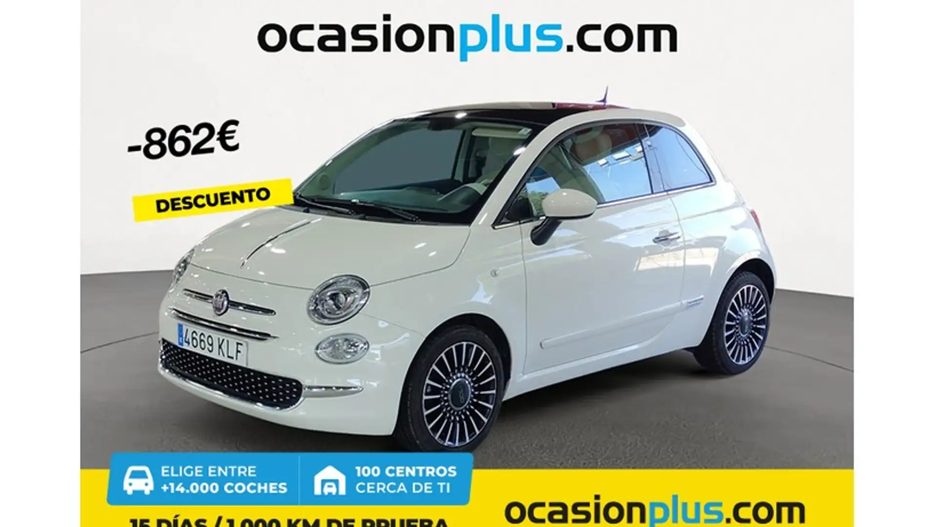 Fiat 500 0.9 T TwinAir Lounge Blanco - 1