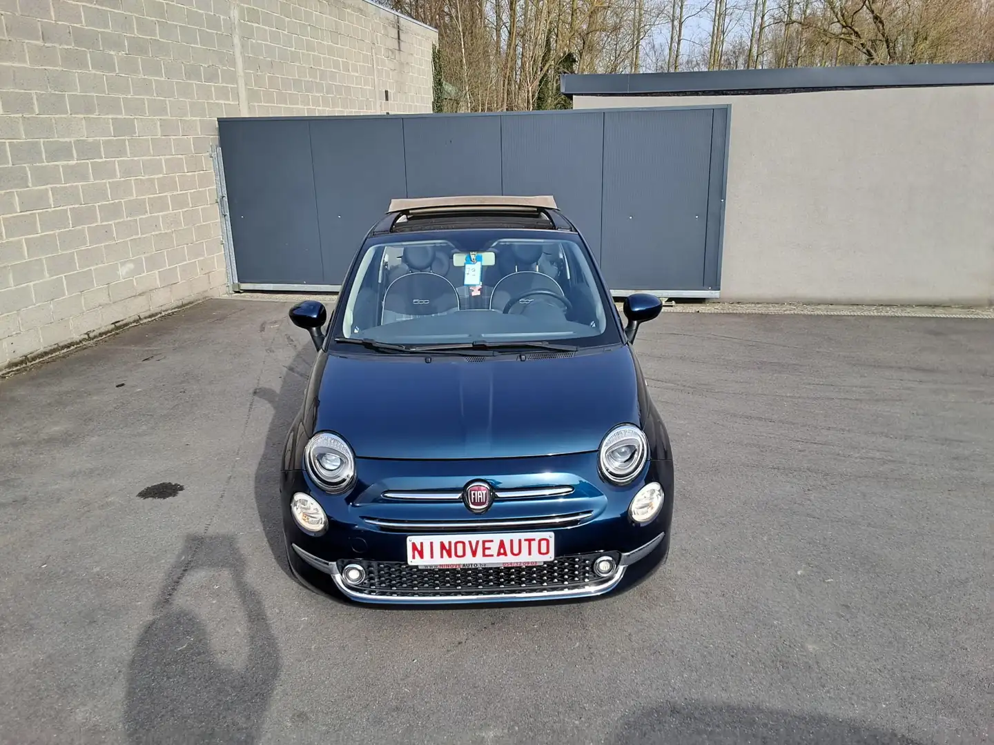 Fiat 500C 1.2i Lounge CABRIO  NAVI BLUETOOTH AIRCO 38000km Blau - 2