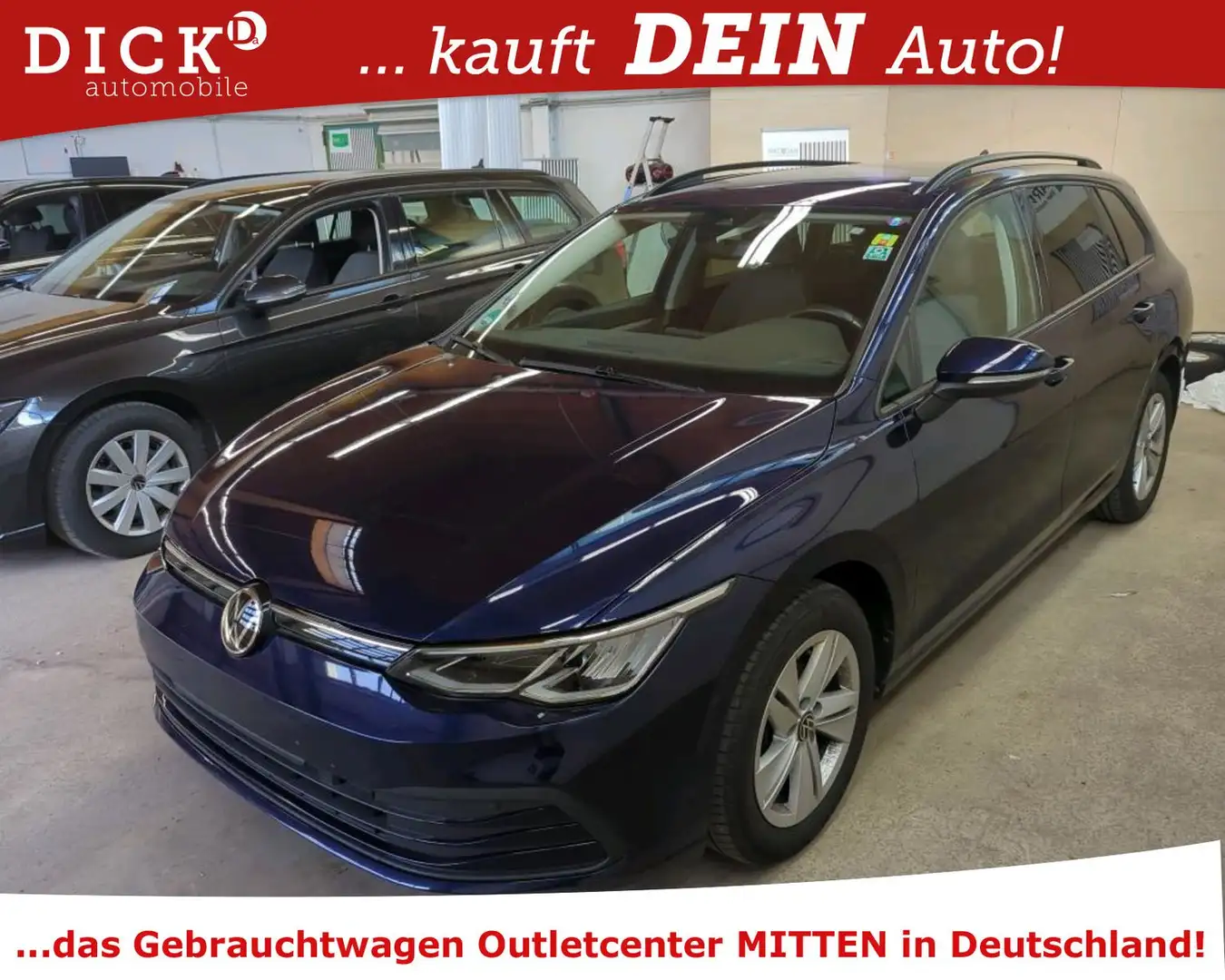 Volkswagen Golf VIII V 2.0d Life LED/ACC/NAVI/SHZ/DAB/8Fa Bleu - 1
