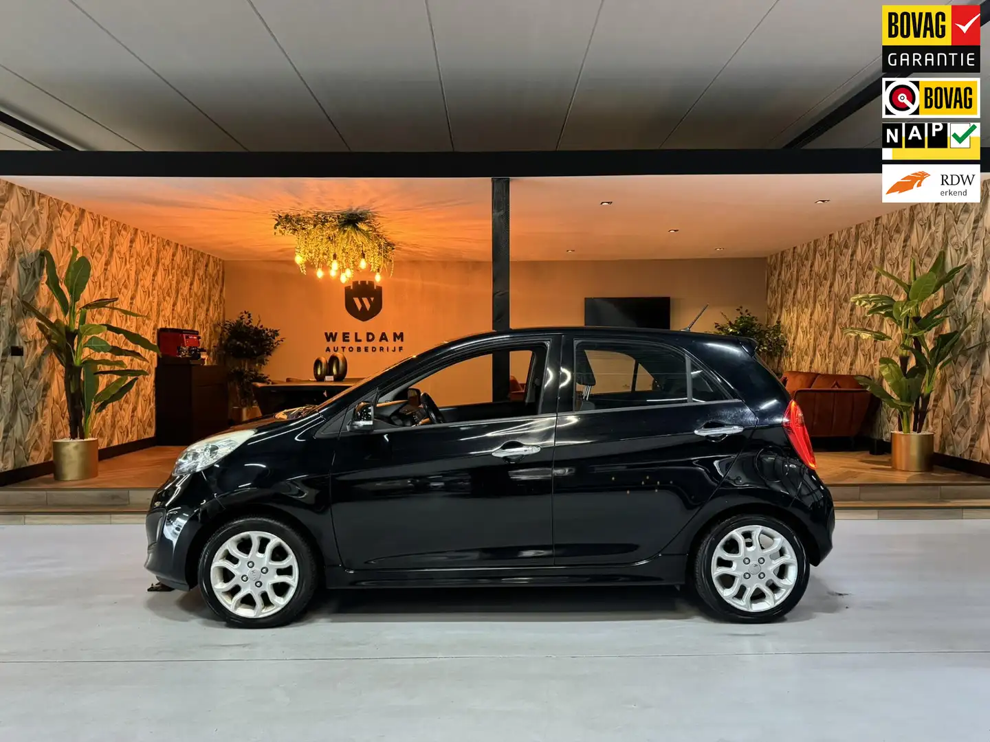 Kia Picanto 1.2 CVVT Comfort Pack Clima Camera Navi NAP Rijkla Noir - 1