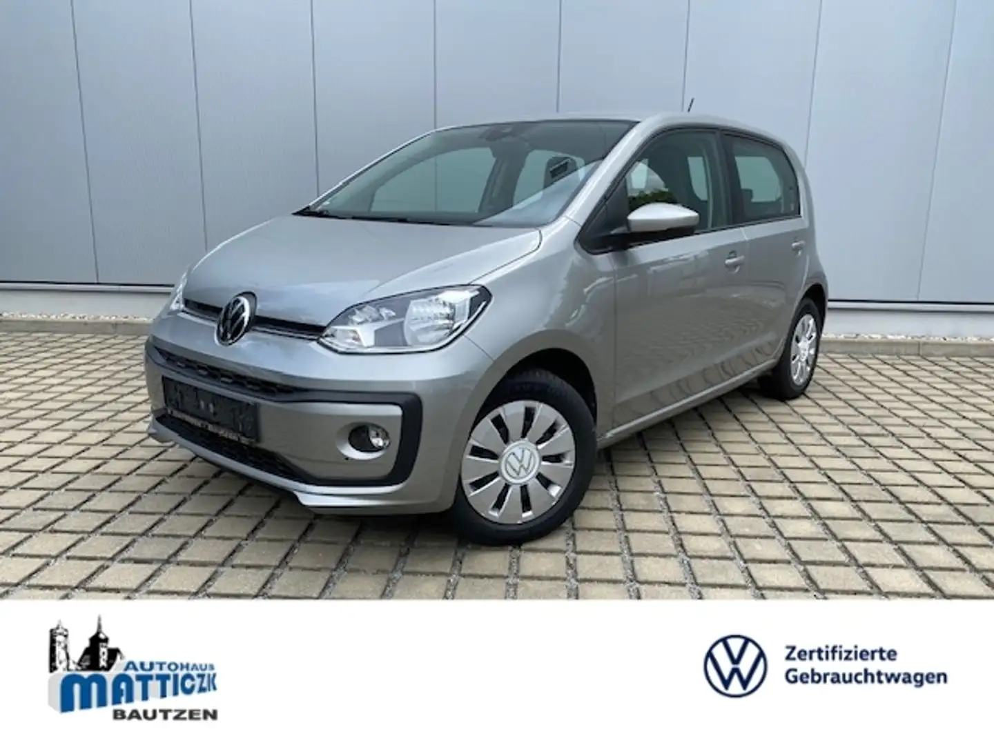Volkswagen up! 1.0 Move 4-TÜRER/KLIMAANLAGE/COMP.-PHONE/TEL.-VOR Silber - 1