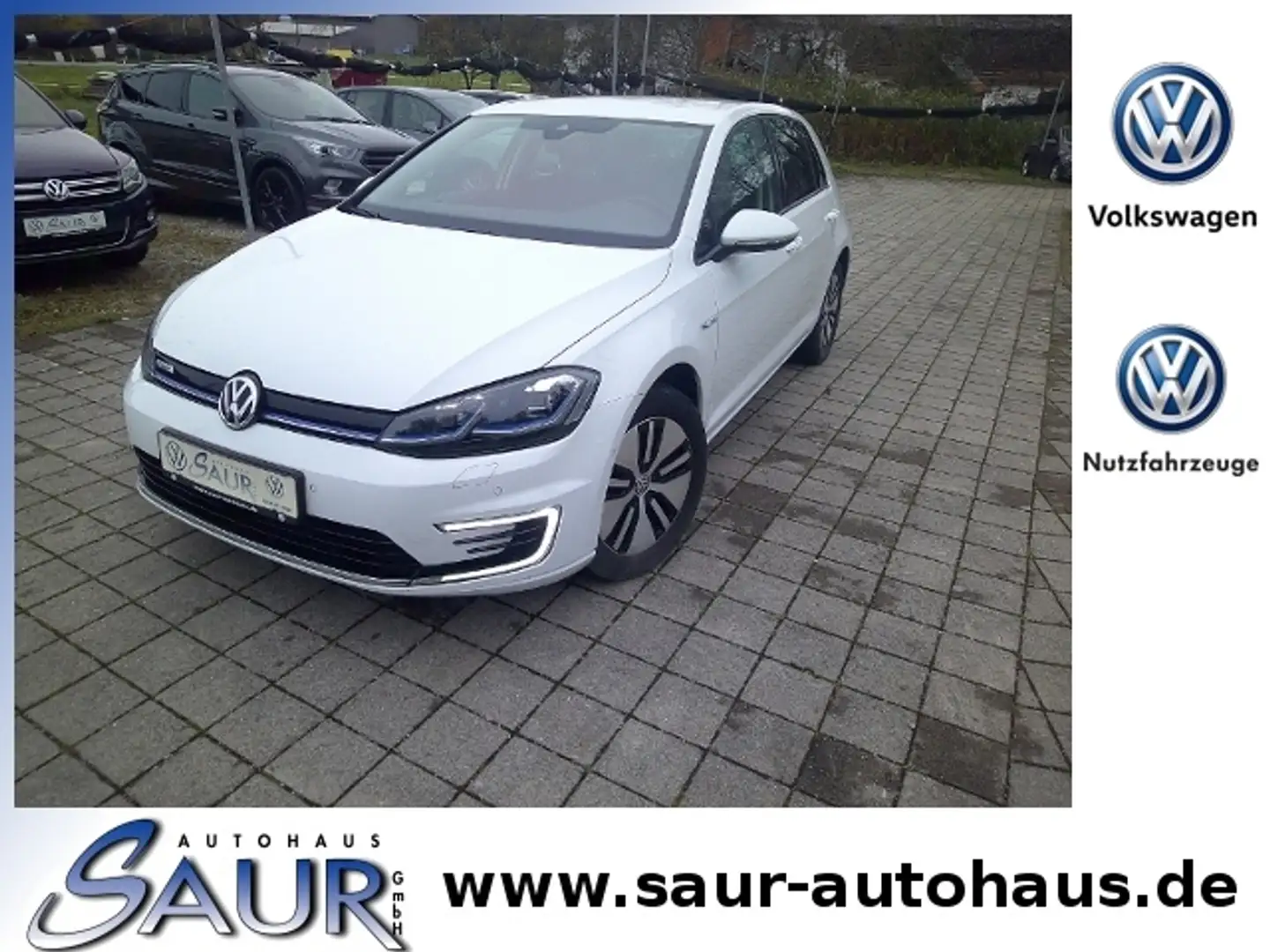 Volkswagen Golf VII e-Golf*ACC*Wärmepumpe*Navi*R-Kamera*SHZ*PDC K Weiß - 1