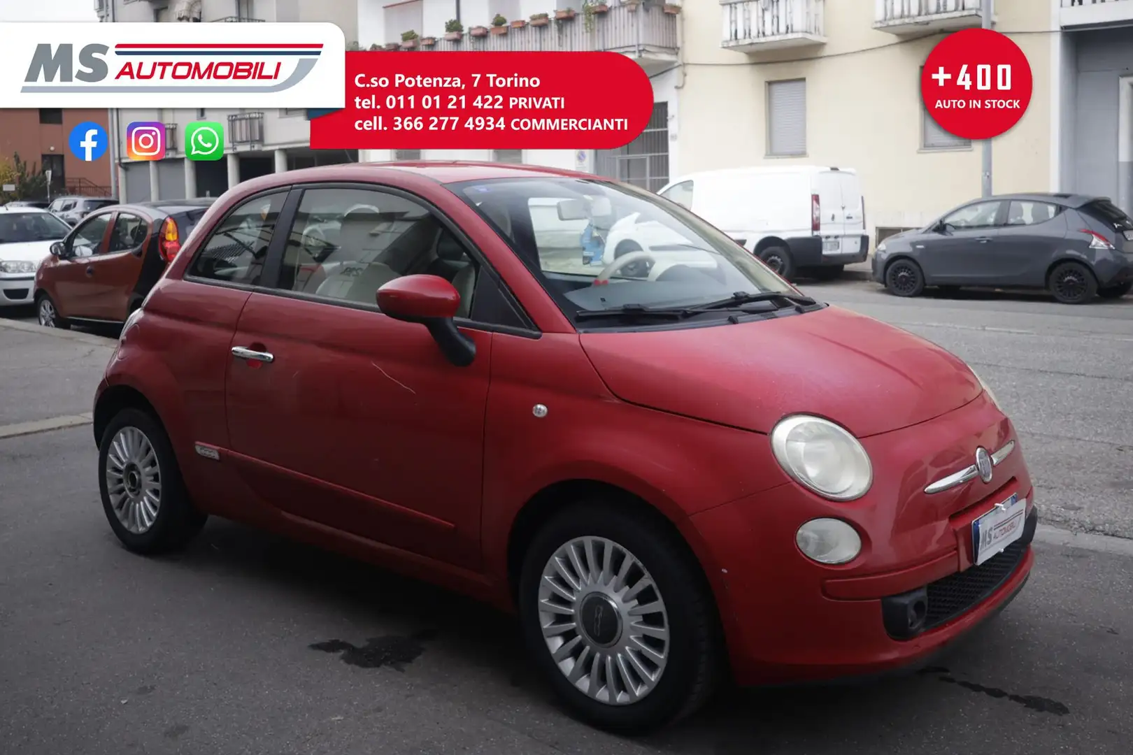 Fiat 500 500 1.2 Sport Rosso - 1
