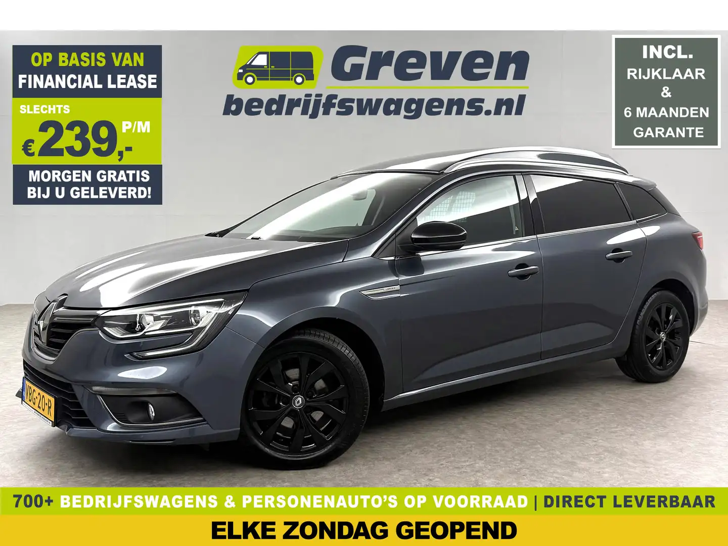 Renault Megane Energy TCe | VAN Limited | Grijs kenteken | MARGE Grey - 1
