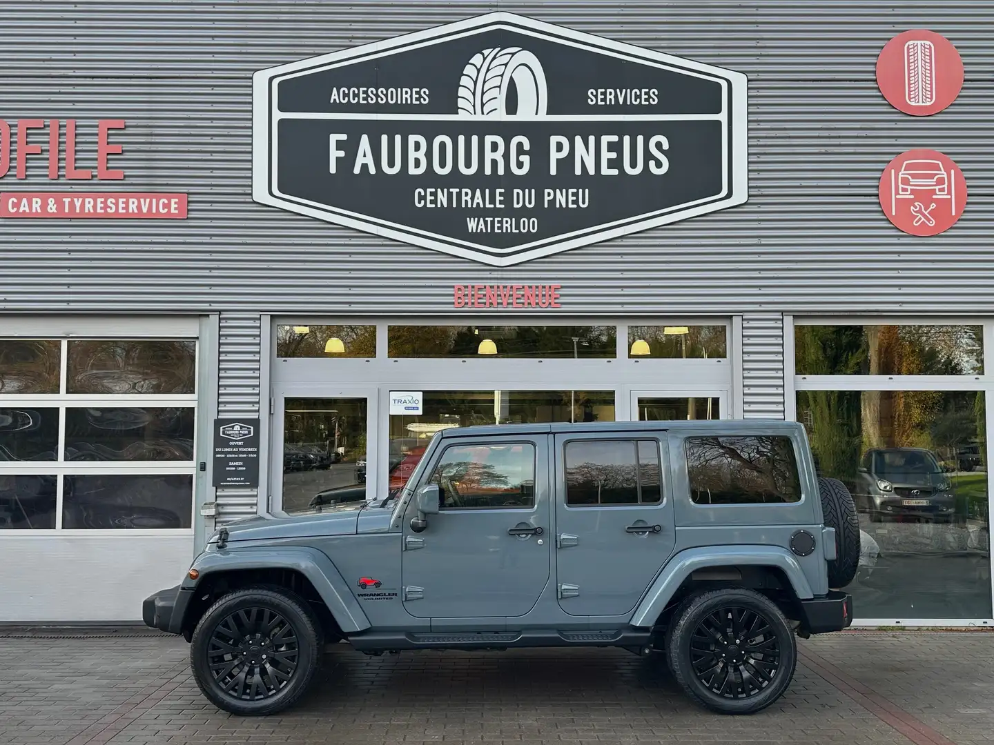 Jeep Wrangler *KAHN-WHEELS-20*CHELSEA-TRUCK*FULL-CUIR*LED*NAVI* Grijs - 2