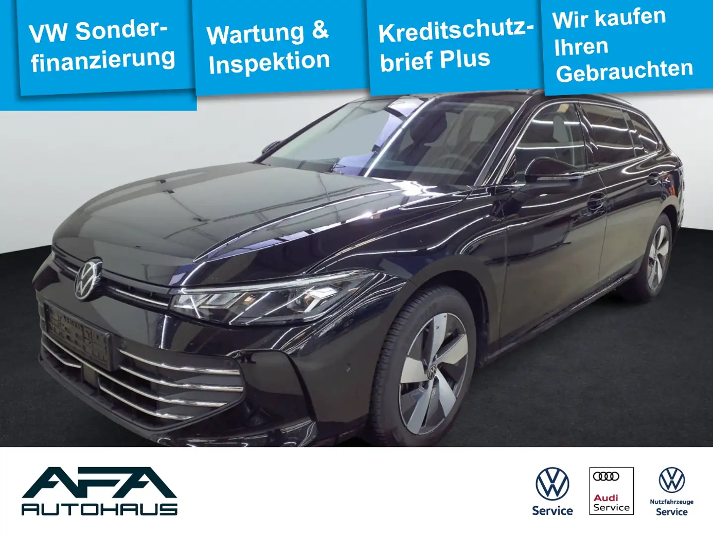 Volkswagen Passat Var. 1.5 eTSI Business DSG AHK*NAV*ACC*RFK Schwarz - 1
