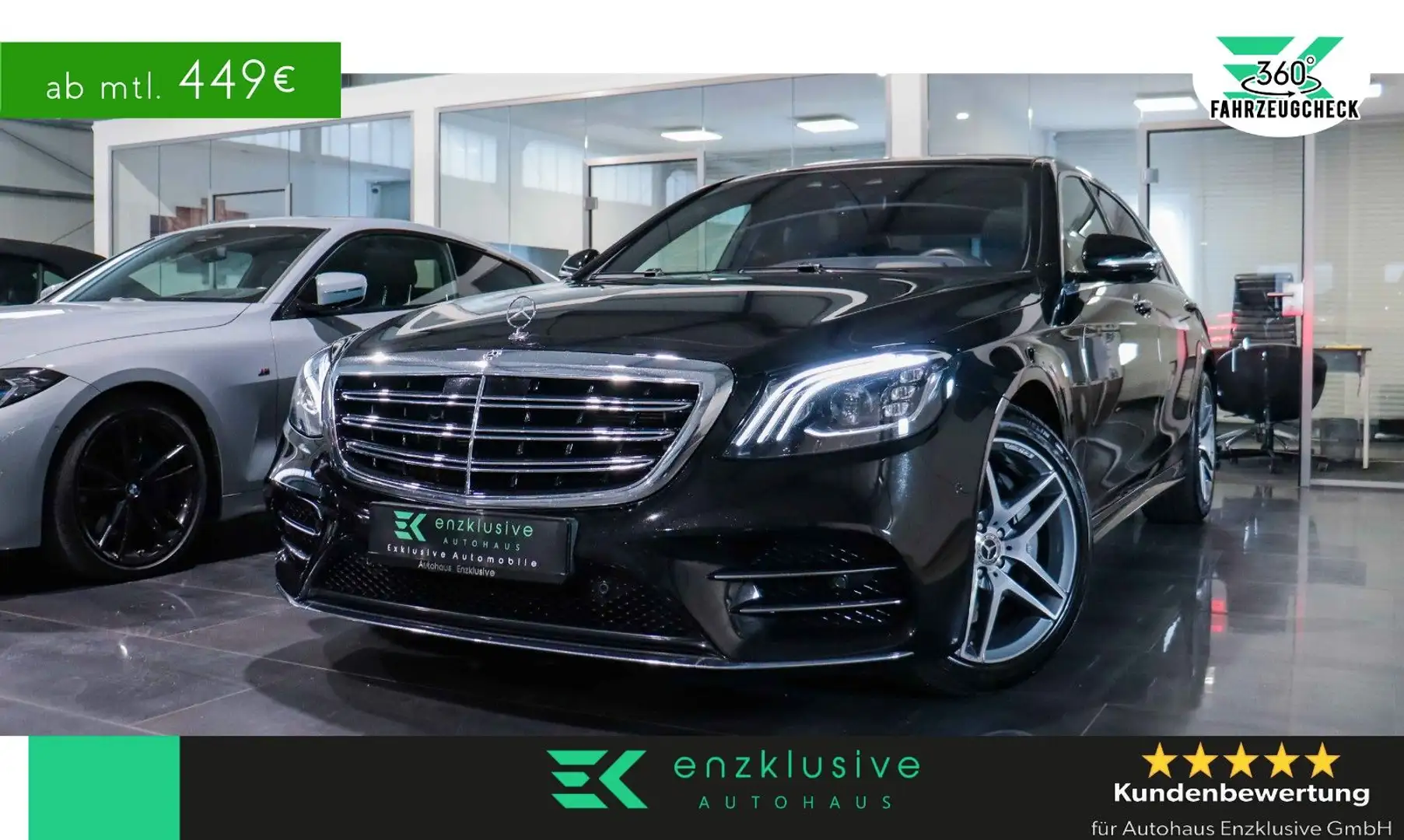 Mercedes-Benz S 400 S400d L 4M AMG*PANO*360°*BURM*HuD*AIR*VOLL Schwarz - 1
