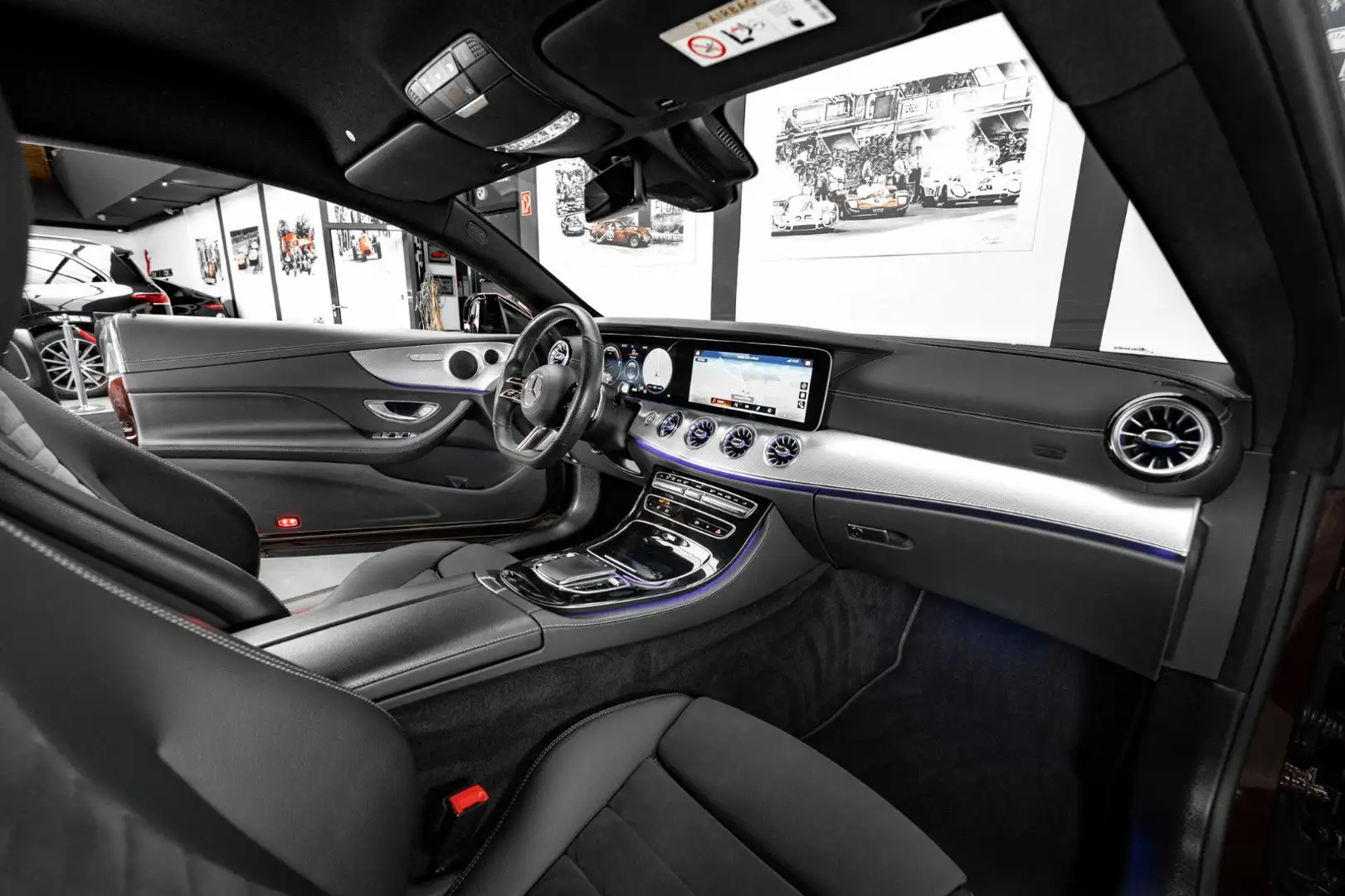 Mercedes-Benz E 450 4M COUPÉ #AMG LINE #RUBELLITROT #1.HAND Rouge - 2