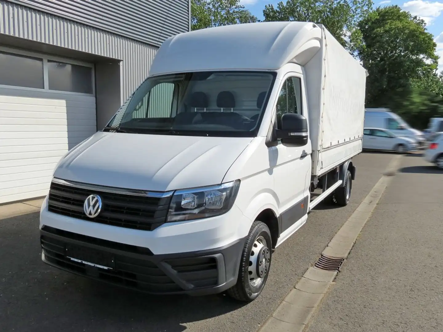 Volkswagen Crafter 50 Pritsche Plane lang Klima Navi ACC AHK Blanc - 2