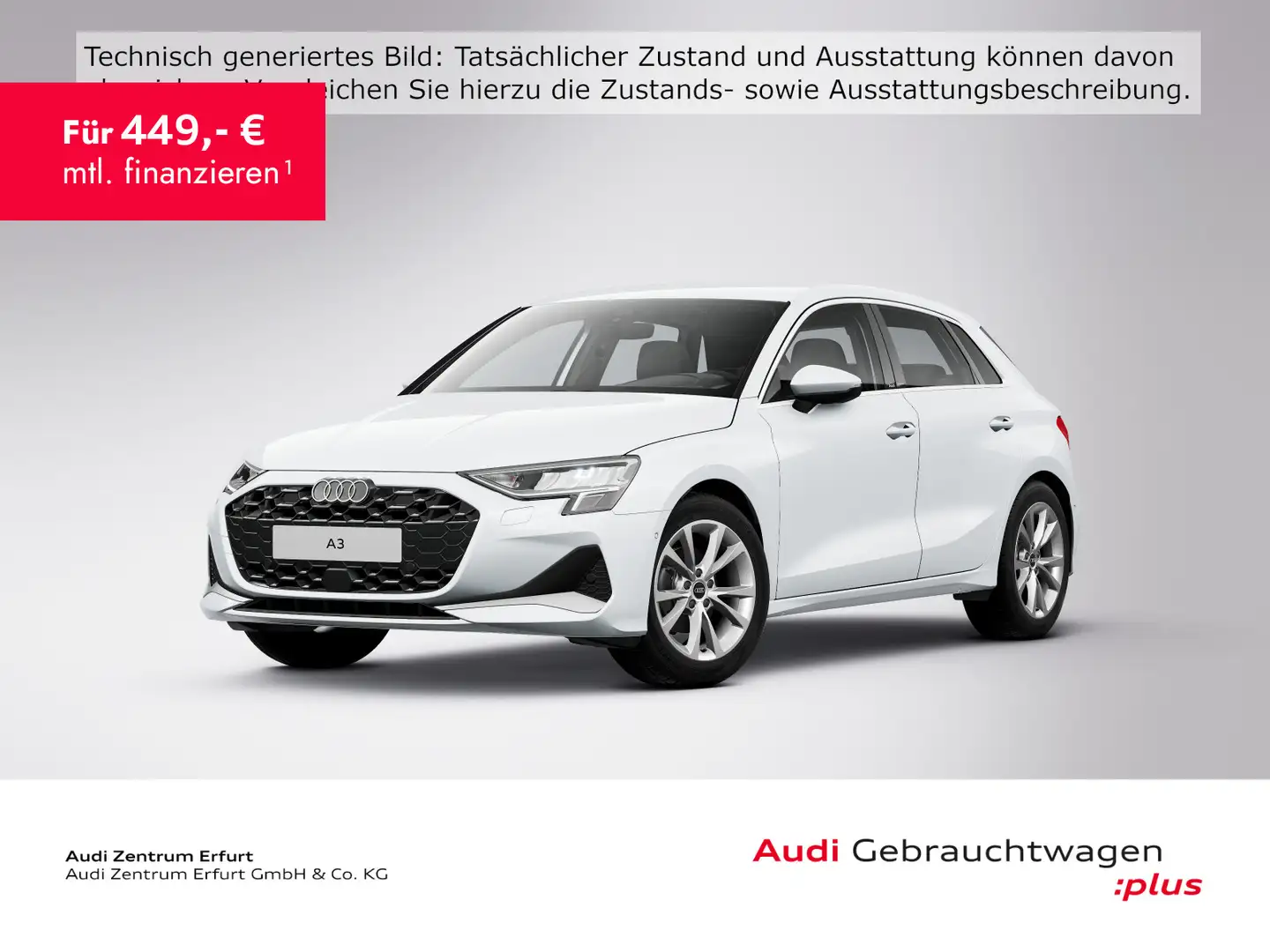 Audi A3 35 TDI S-tronic Rückfahrkamera Navi Weiß - 1