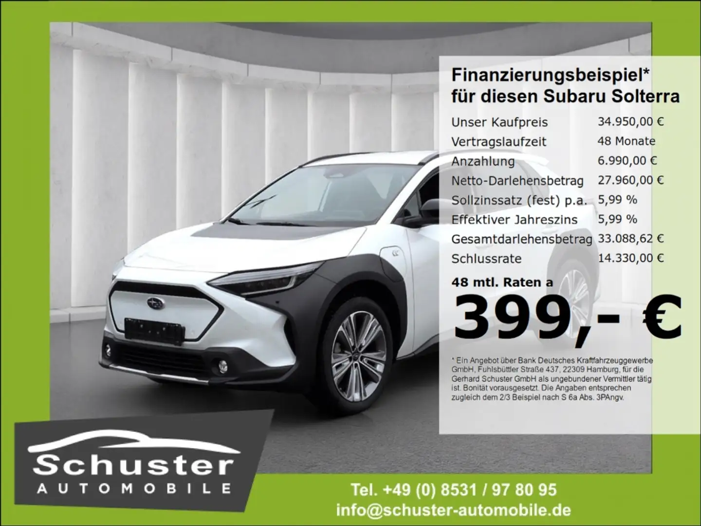 Subaru Solterra AWD Platinum*ACC 360°Ka Leder Harm/Kard Weiß - 1
