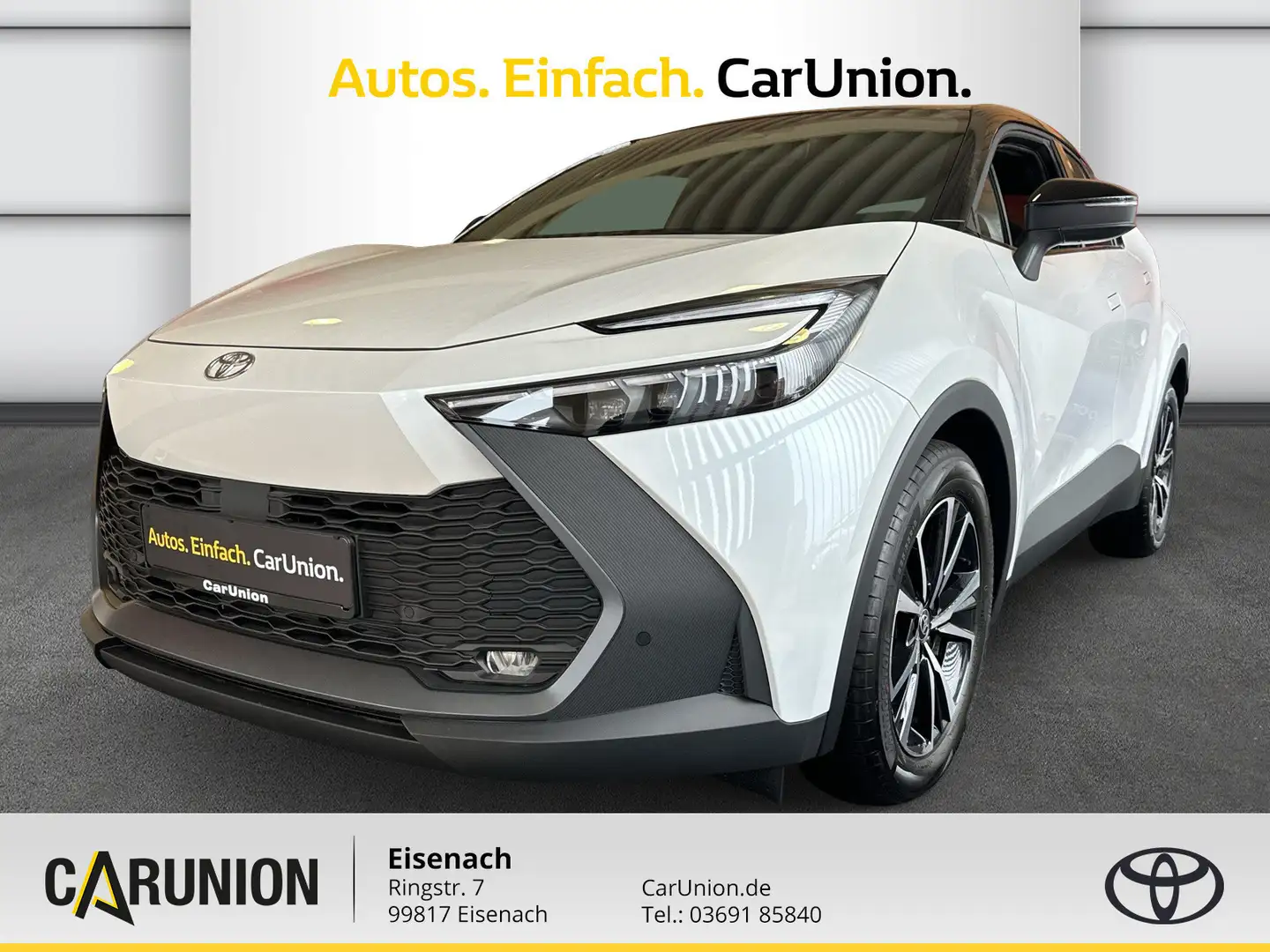 Toyota C-HR 2,0 HSD TEAM D+LED+KAMERA+NAVI Wit - 1