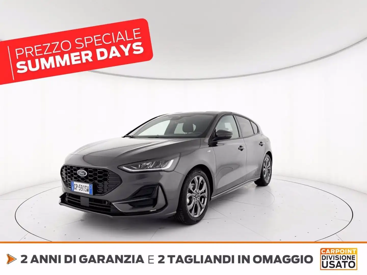 Ford Focus 1.0 ecoboost h st-line design 125cv powershift Gris - 1