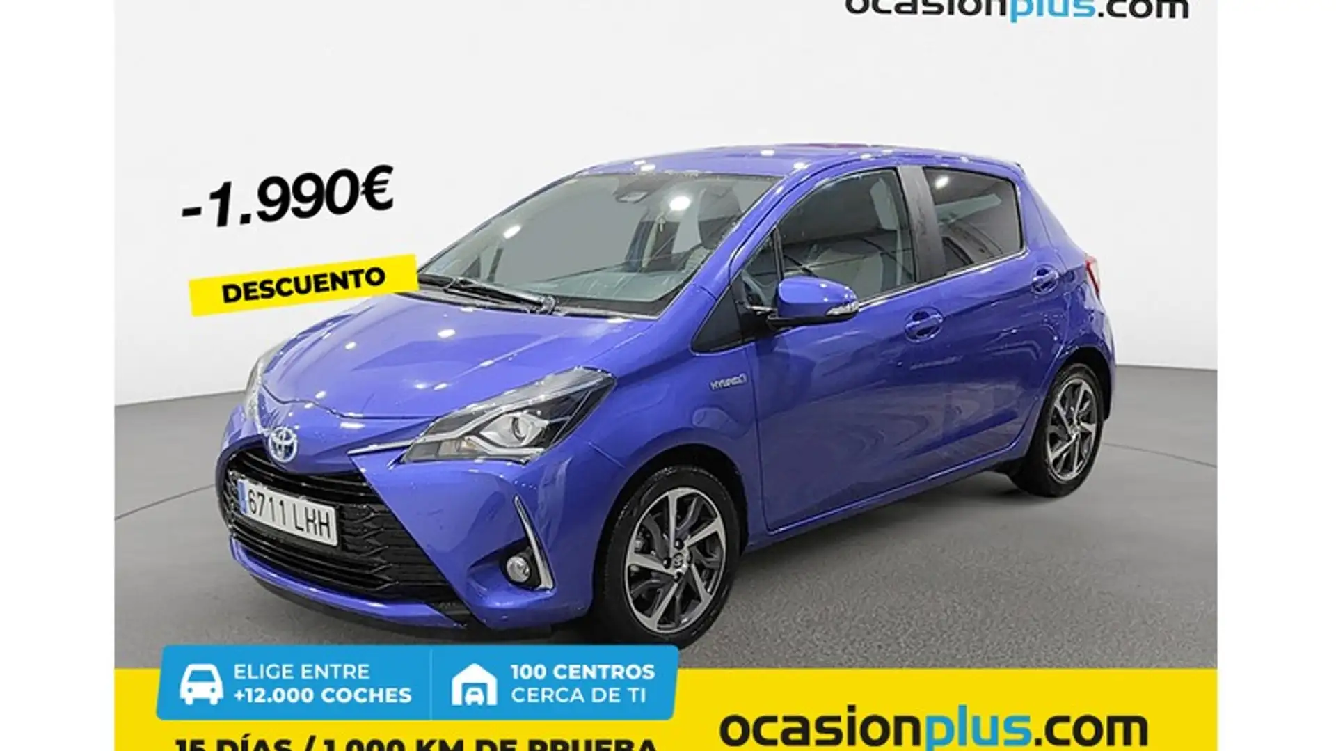 Toyota Yaris 100H 1.5 Feel! Azul - 1