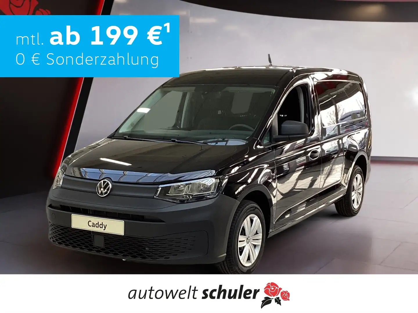 Volkswagen Caddy Cargo Maxi 1,5 TSI Klima Schwarz - 1