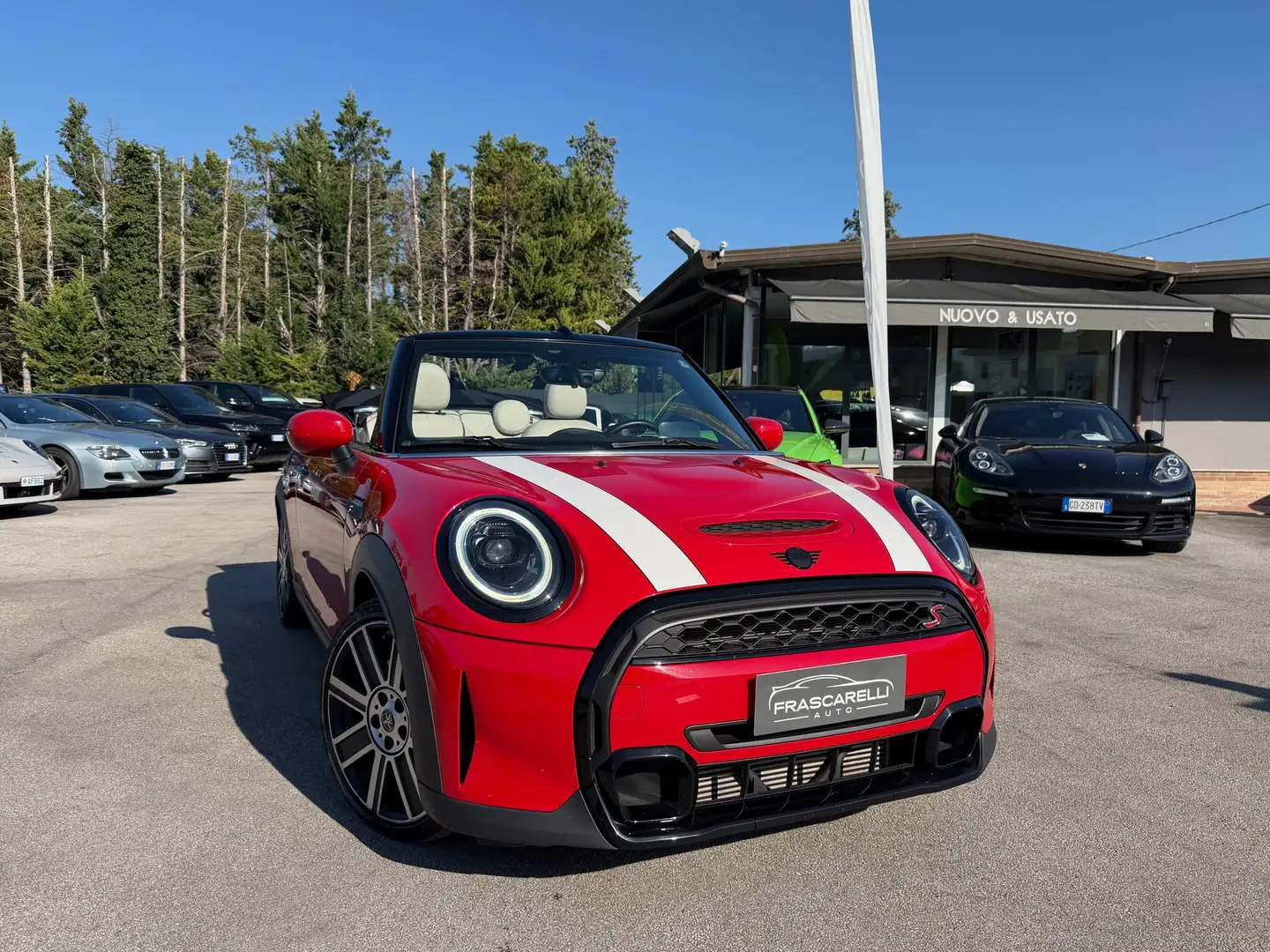 MINI Cooper S Cabrio Mini Cabrio 2.0 Cooper S Sidewalk auto/head/full Rouge - 1