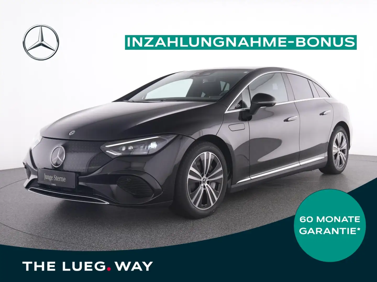 Mercedes-Benz EQE 350 + ElectricArt+DLight+AHK+360+KeyG+Dis+Mem Fekete - 1
