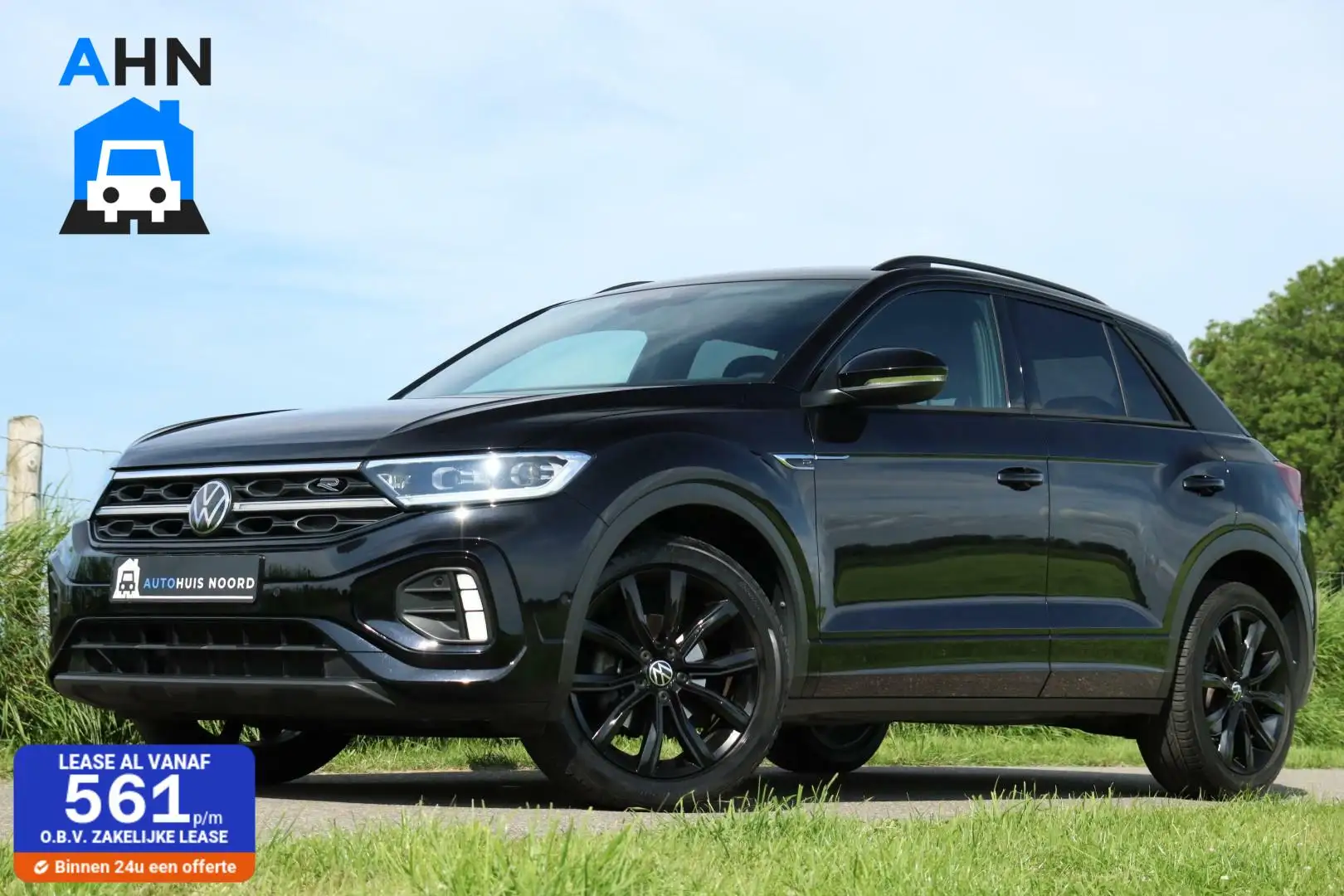 Volkswagen T-Roc 1.5 TSI / 3x R-Line / Black Style / 150PK / DSG / Zwart - 1