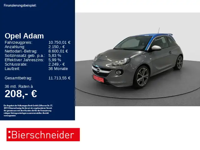 Opel Adam 1.4 Turbo S RECARO LEDER SHZ