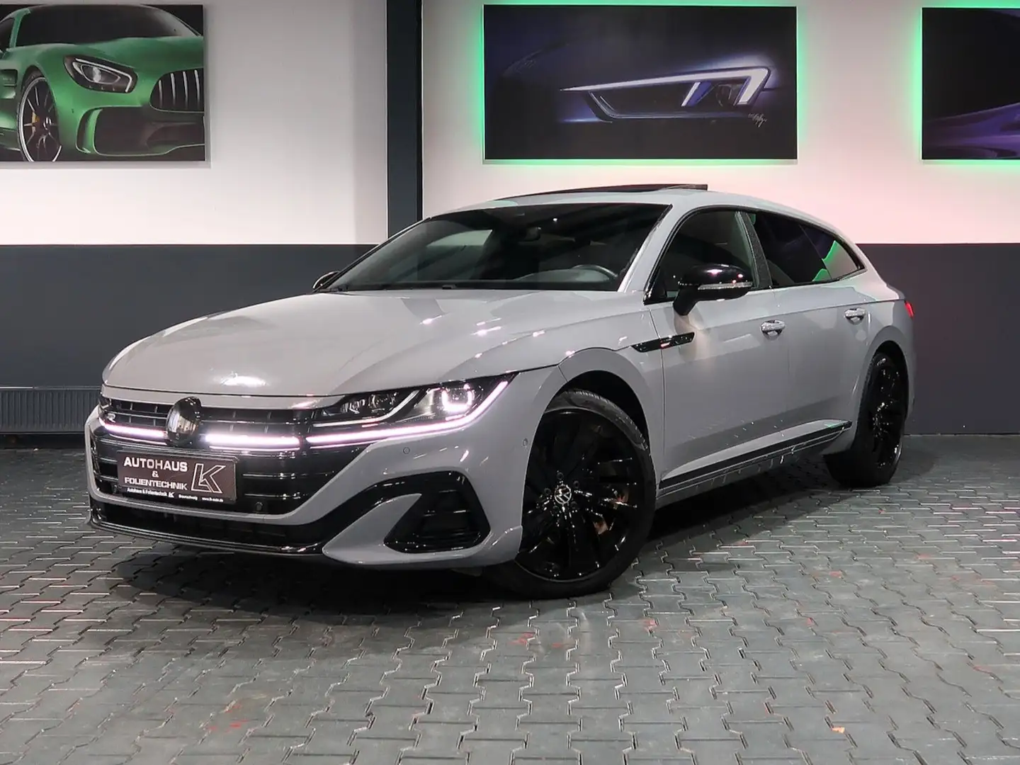Volkswagen Arteon R LINE 4M*BLACKSTYLE*STDHZG*HUD*PANO*AHK Gris - 1