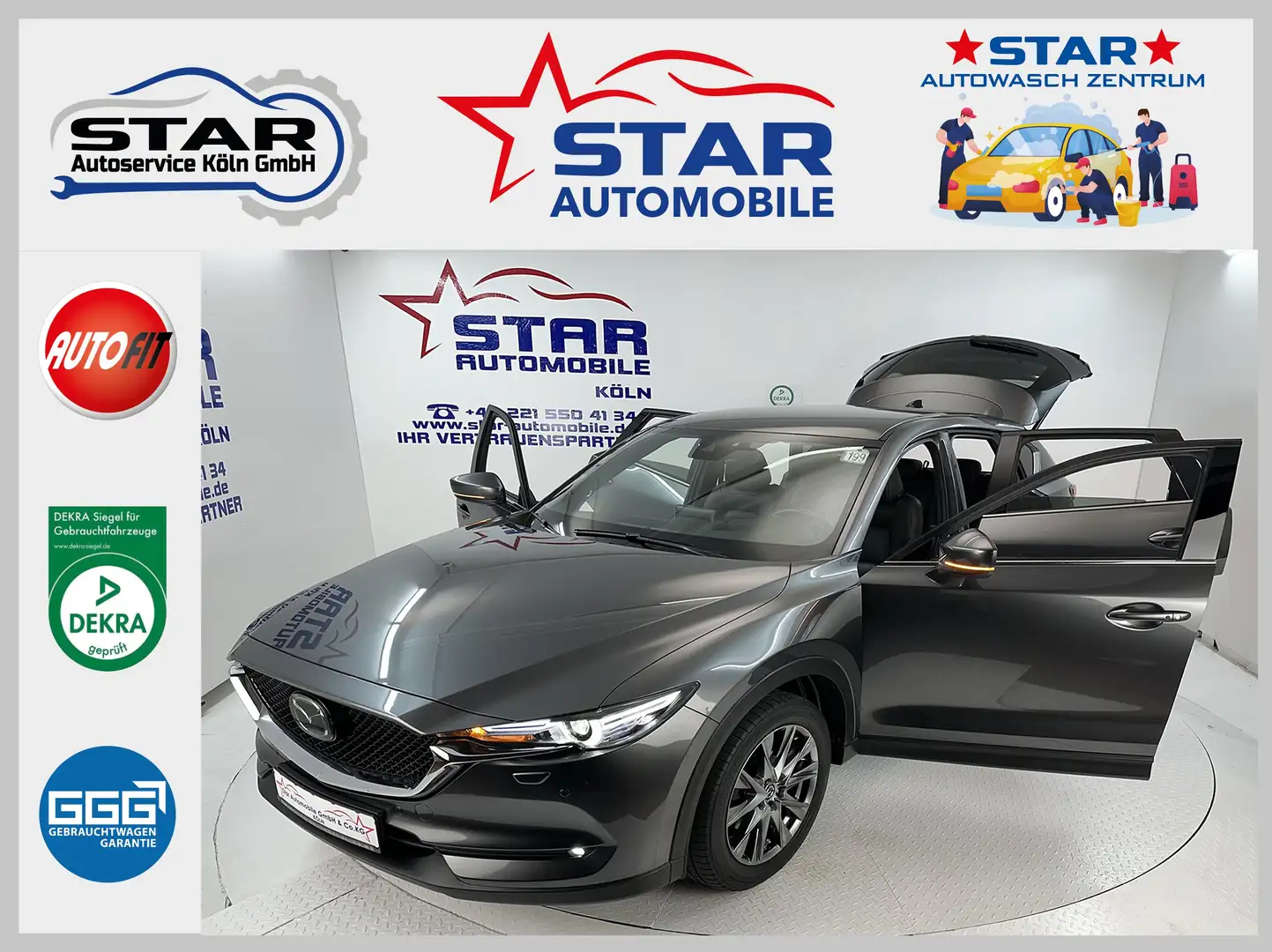 Mazda CX-5 CX-5 Sports-Line Plus AWD 2.2 Skyactive Automatik Grau - 1