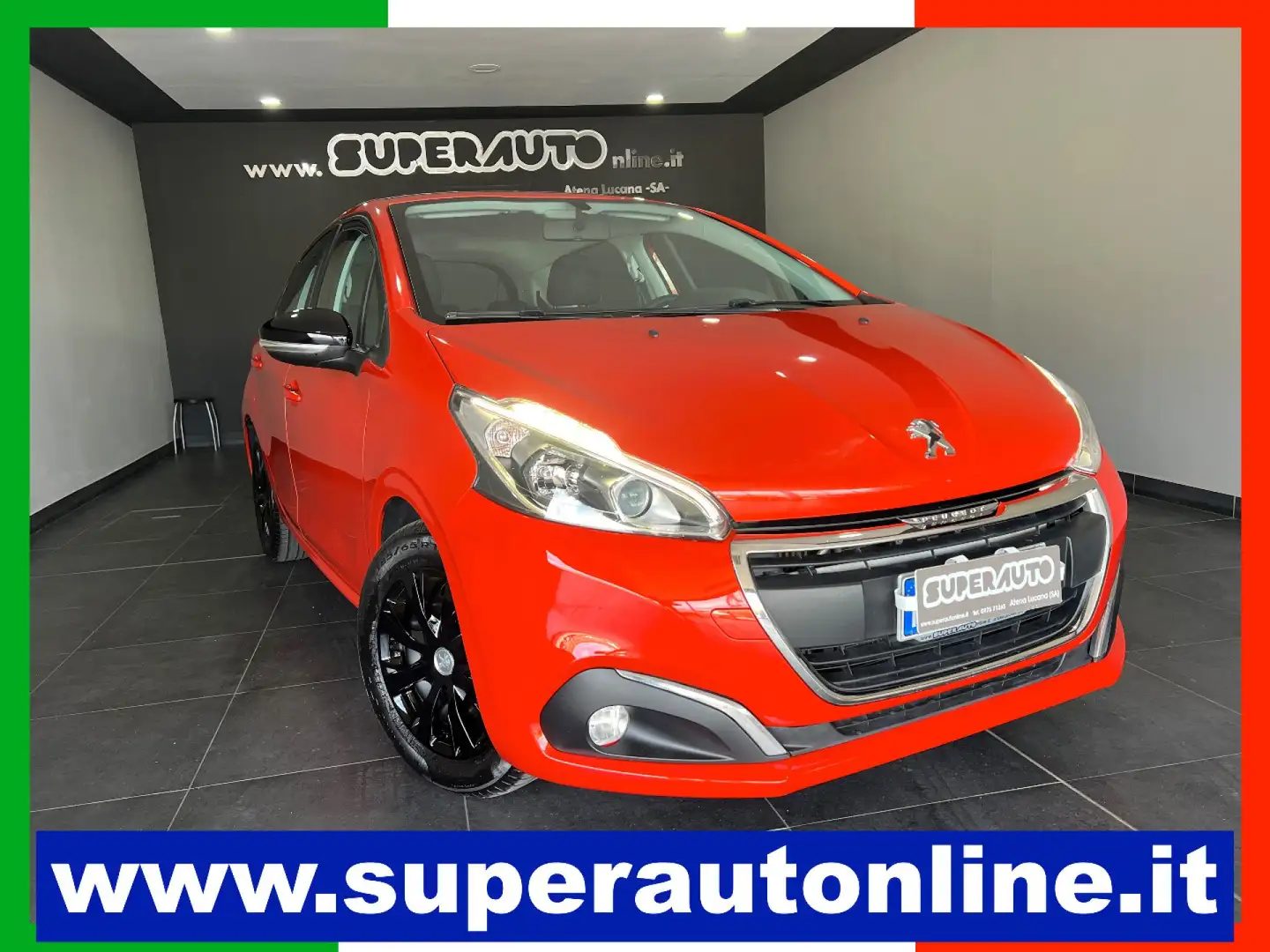 Peugeot 208 BlueHDi 75 5 porte KM 75.000 Orange - 1