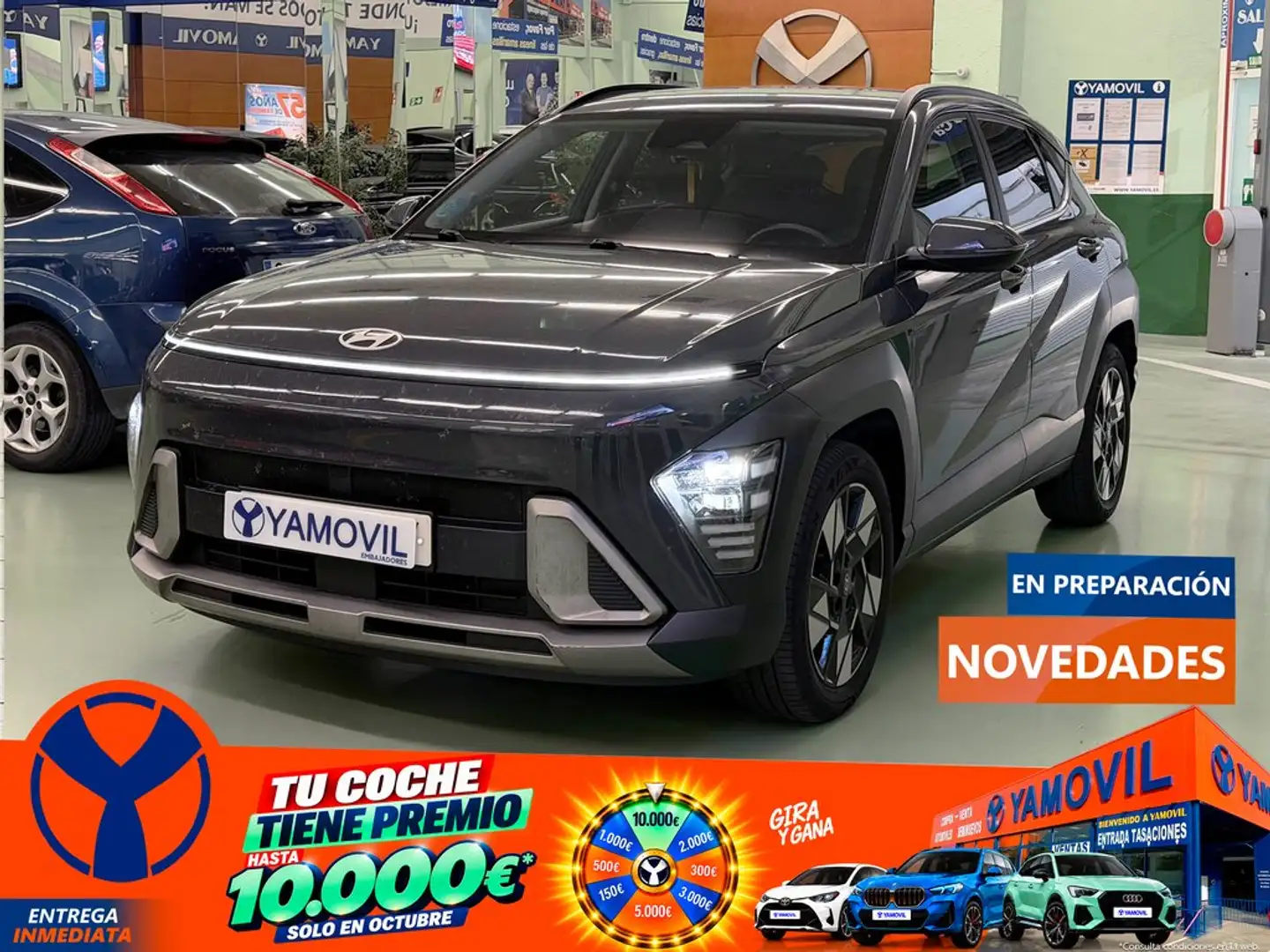 Hyundai KONA HEV 1.6 GDI Tecno DT Gris - 1