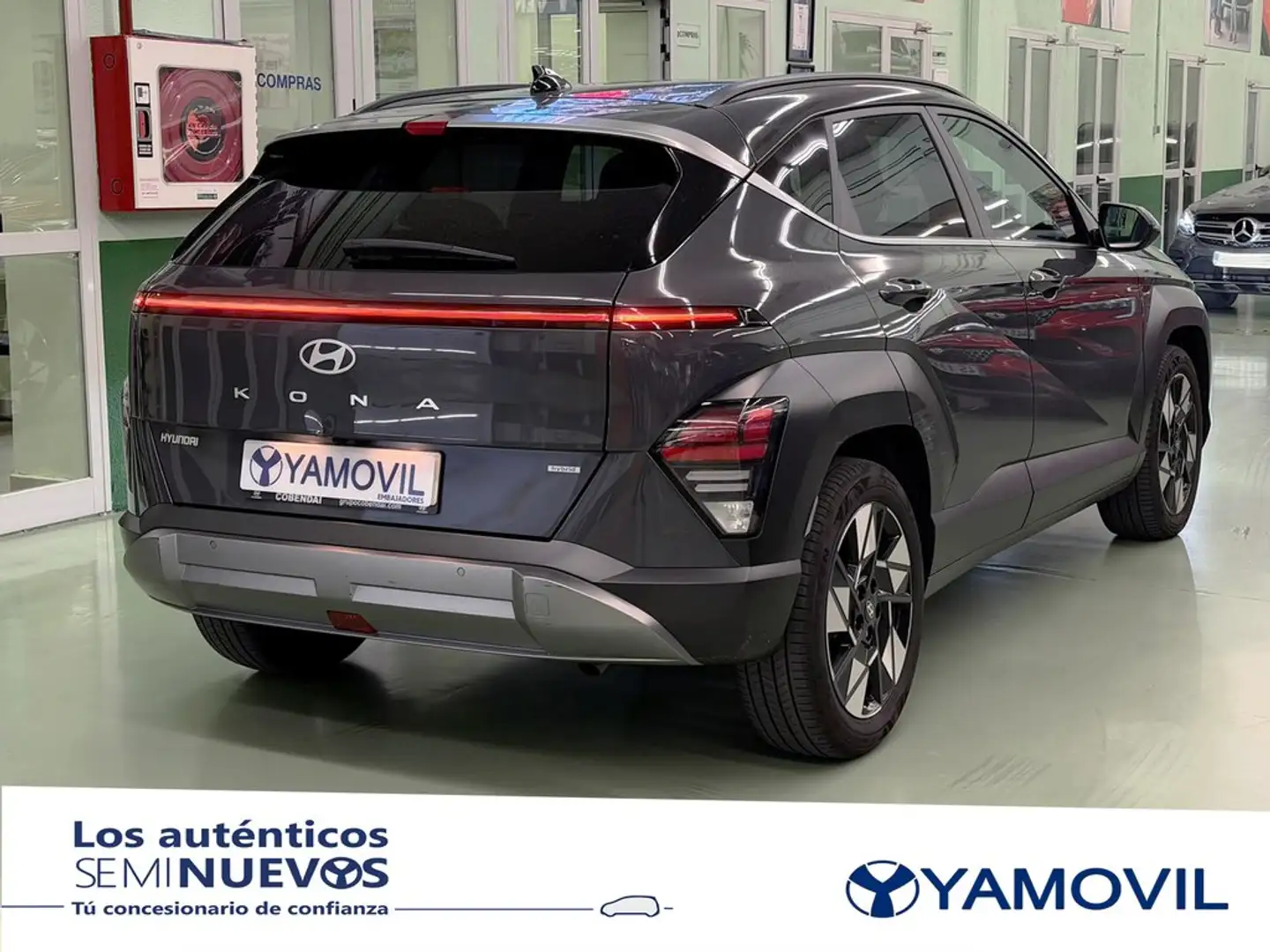 Hyundai KONA HEV 1.6 GDI Tecno DT Gris - 2