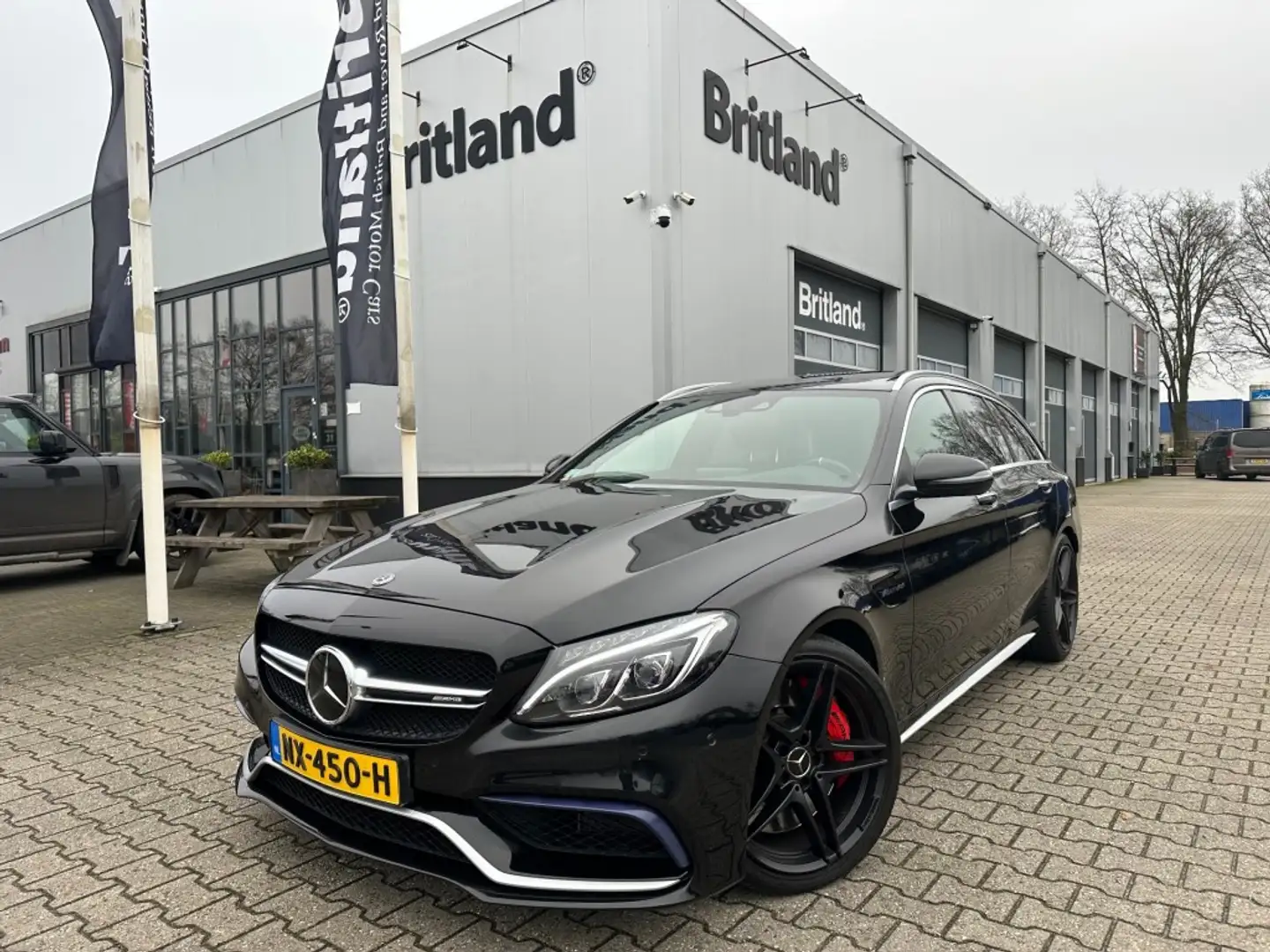 Mercedes-Benz C 63 AMG AMG C63 S 510pk bj2015 *Pano *Adaptive *Burmester Negru - 1