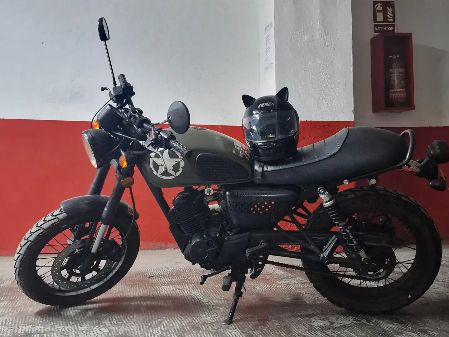 Hanway Raw 125 Cafe racer Verde - 2