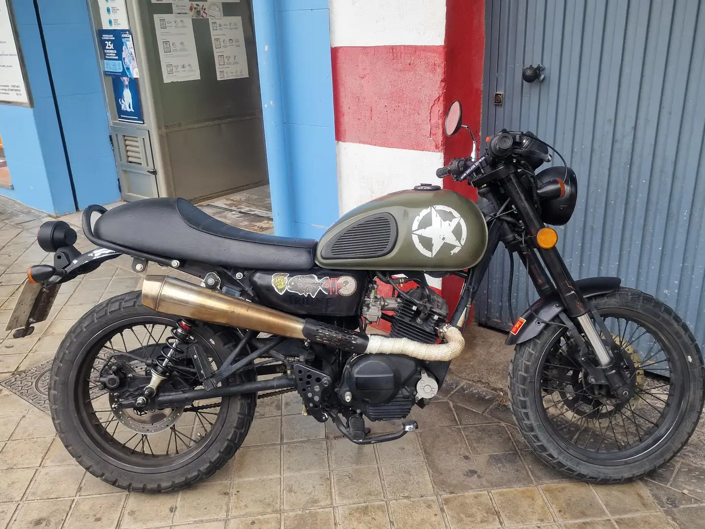 Hanway Raw 125 Cafe racer Verde - 1